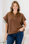 Keepin' It Simple Top, Brown