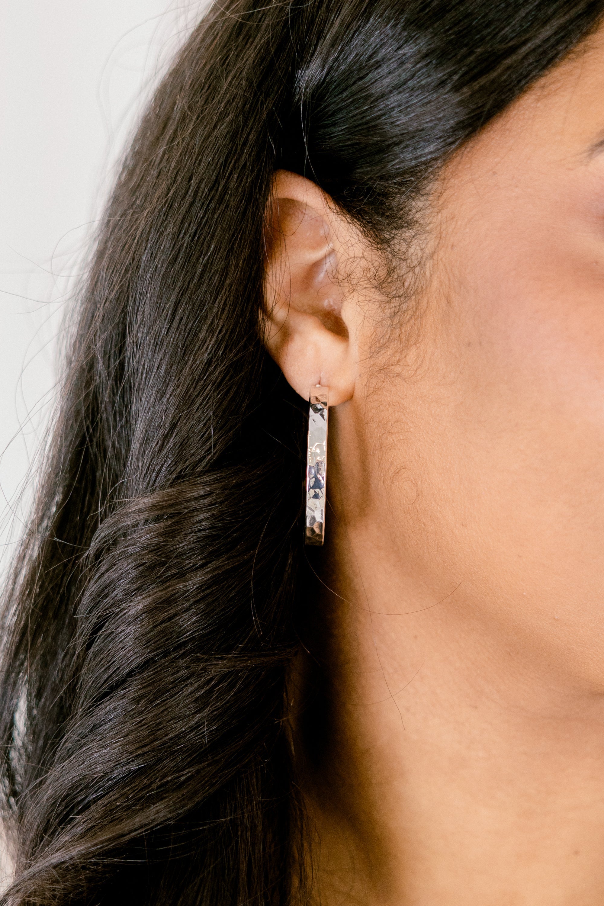 Keeping Clear Earrings, Silver