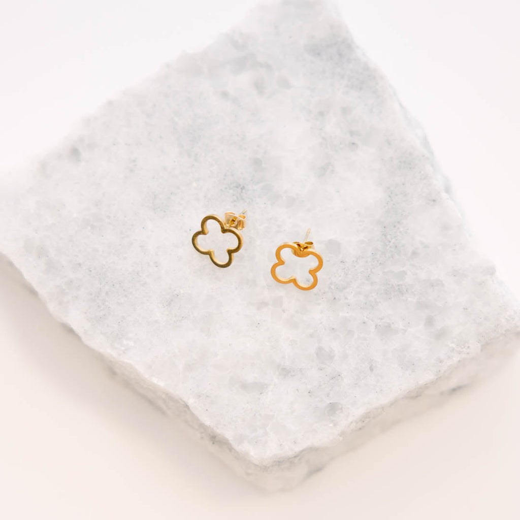 Keeping My Luck Earrings, Gold