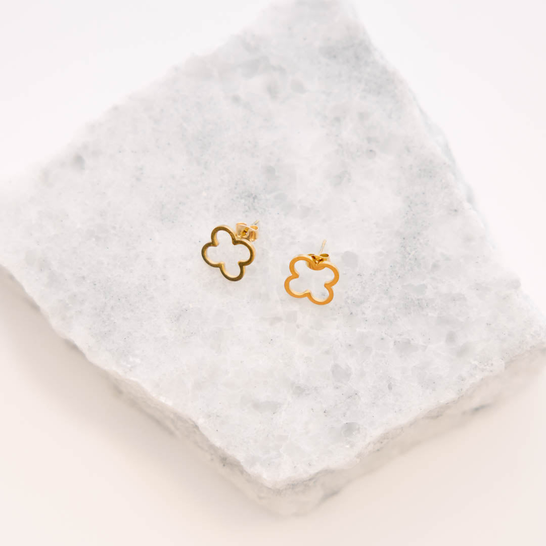 Keeping My Luck Earrings, Gold