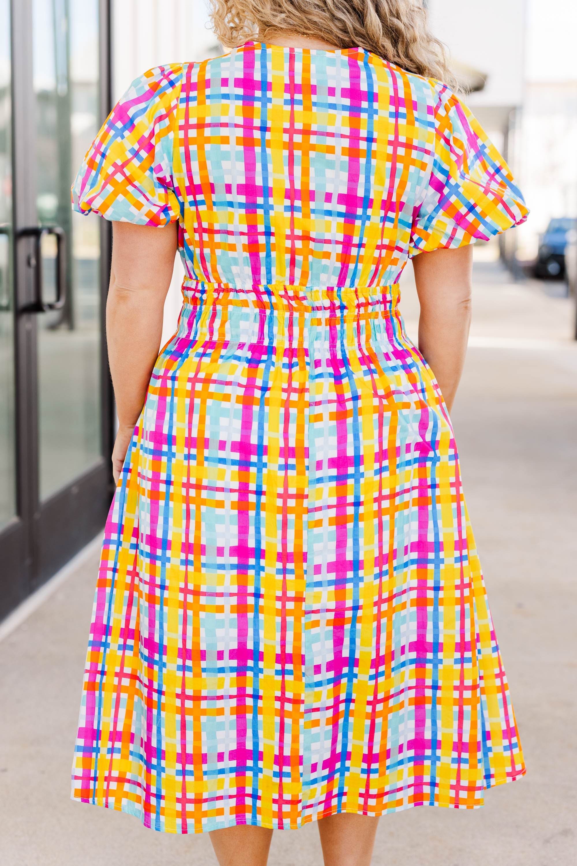 Keeping My Streaks Dress, Multi