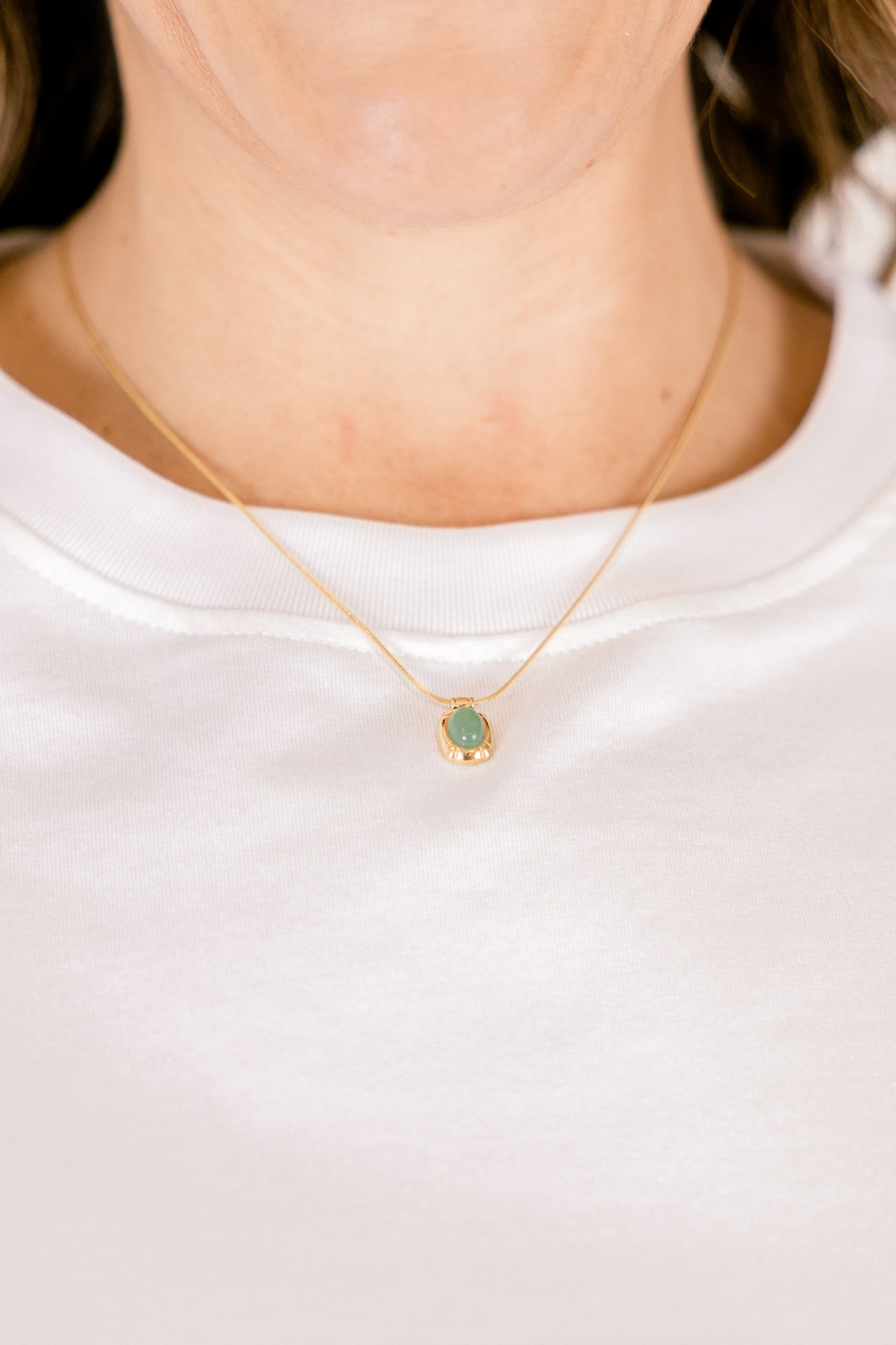 Keeping Up The Luck Necklace, Green