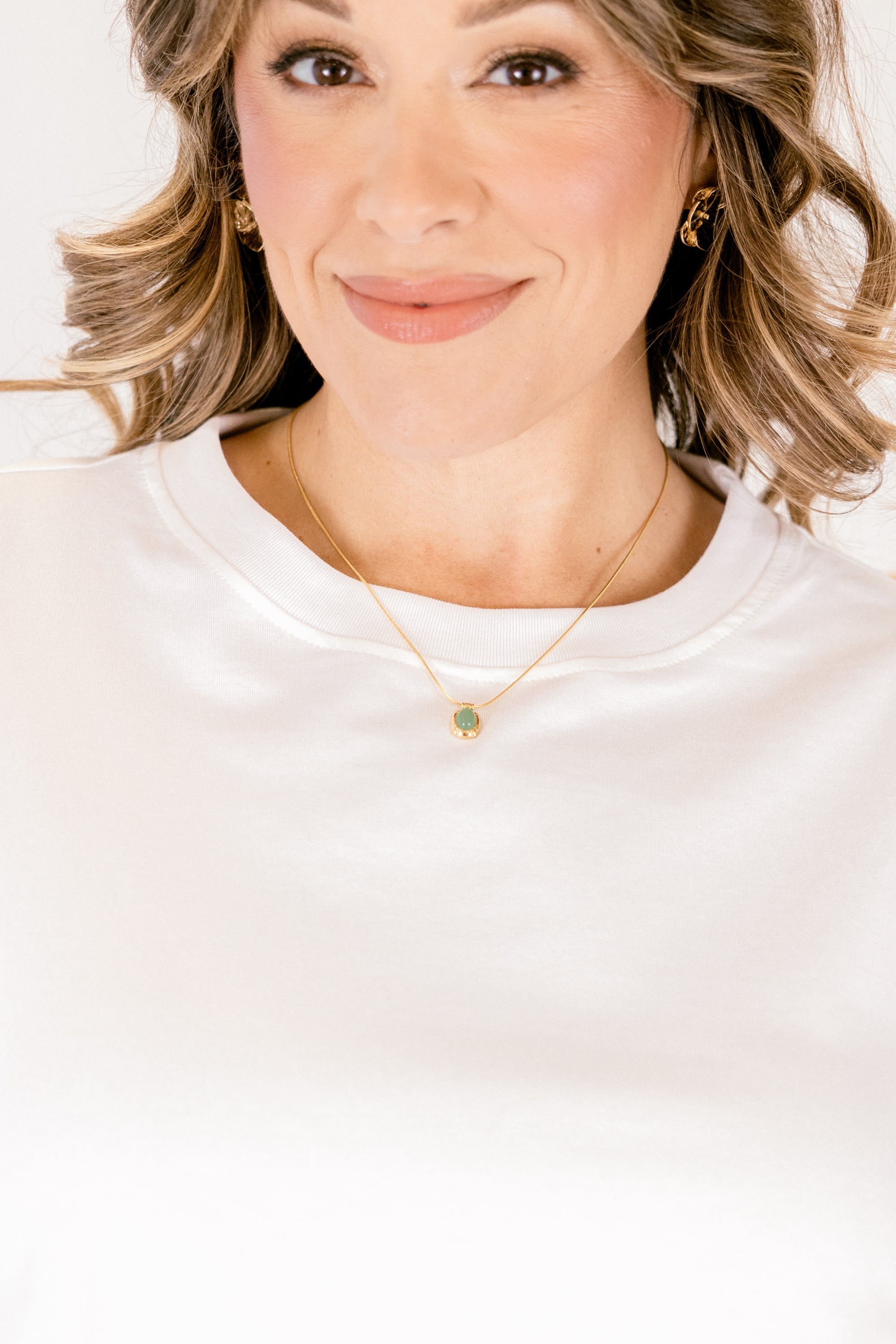 Keeping Up The Luck Necklace, Green