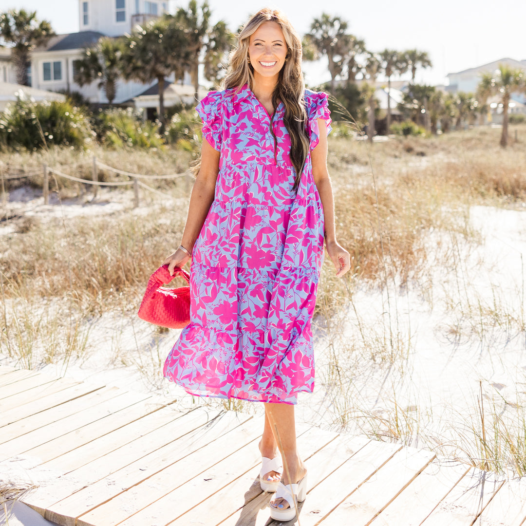 Kill My Time Midi Dress, Orchid Mix