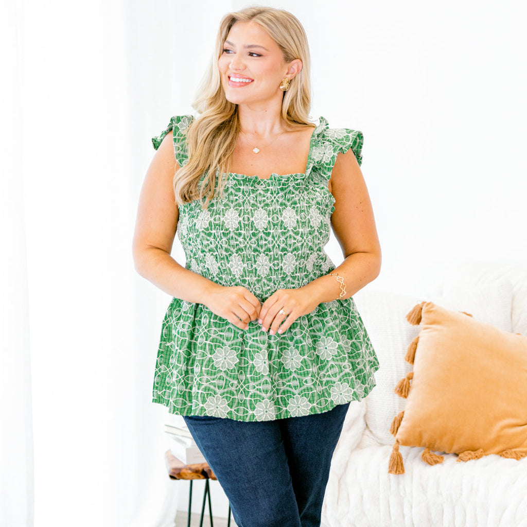 Kiss Me Cutie Top, Green