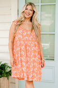 Lagos Loving Dress, Orange Magenta