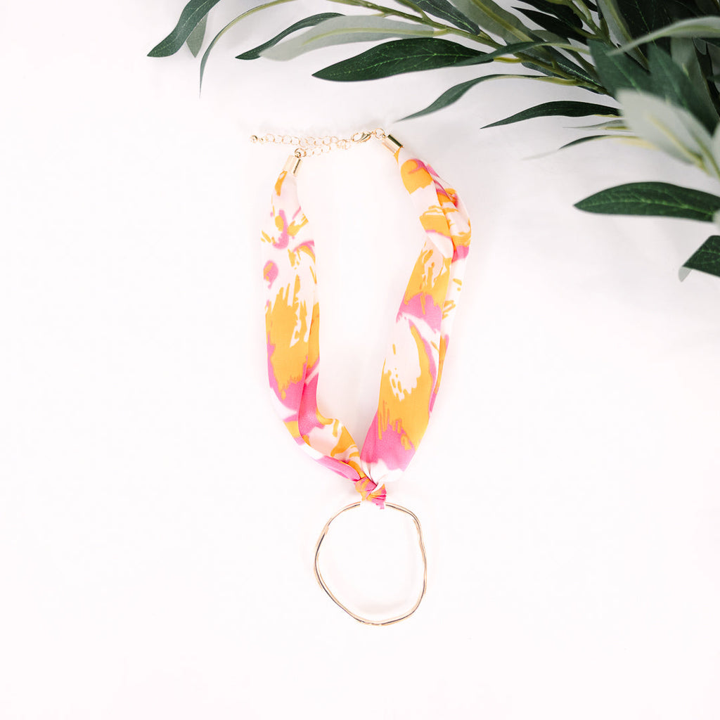 Lasting Impression Necklace, Pink