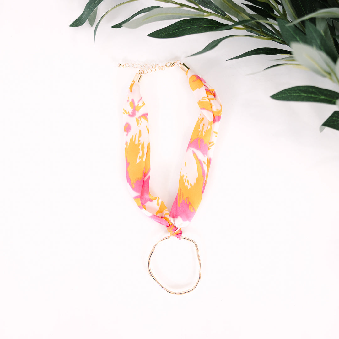 Lasting Impression Necklace, Pink