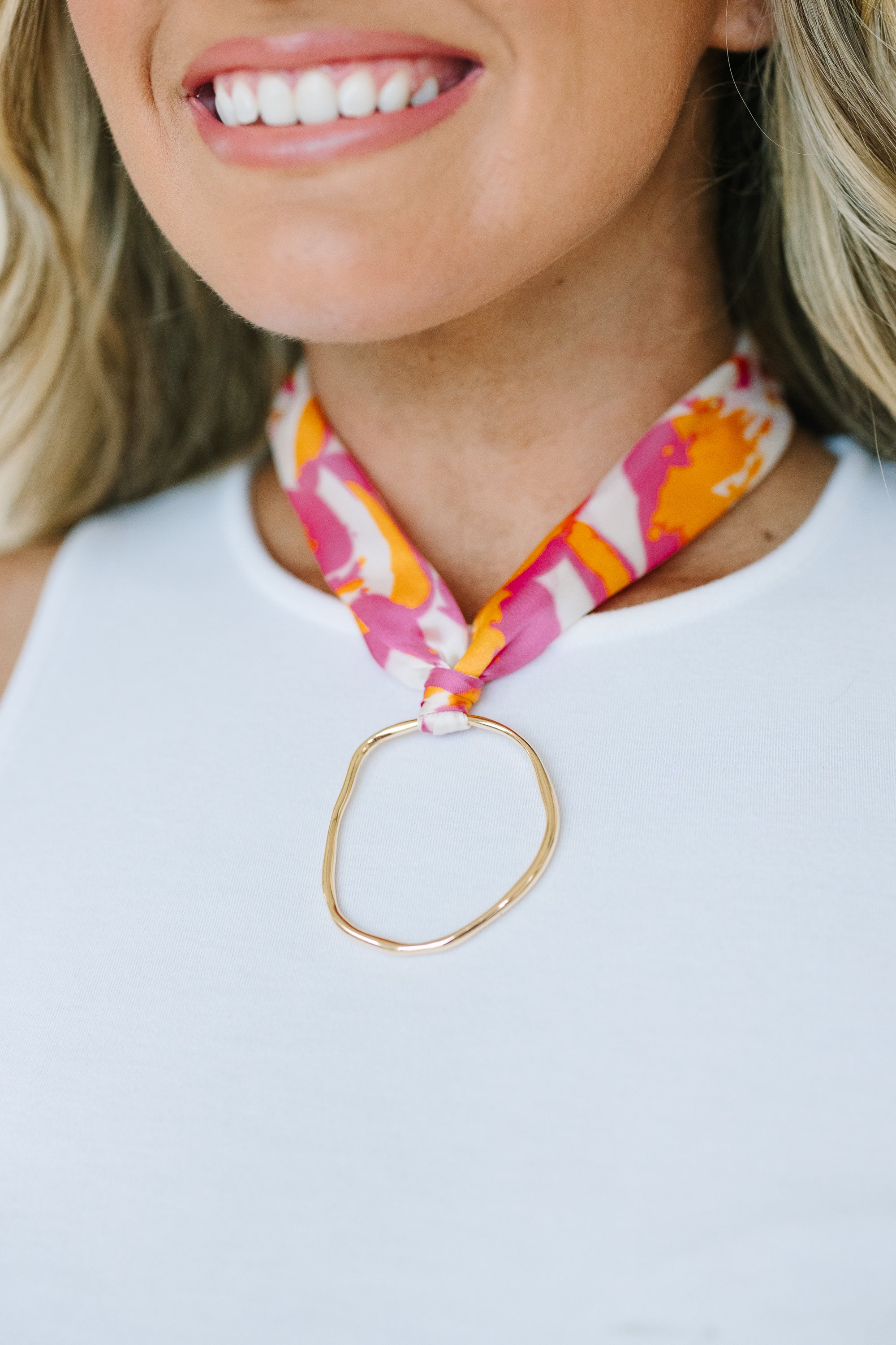Lasting Impression Necklace, Pink