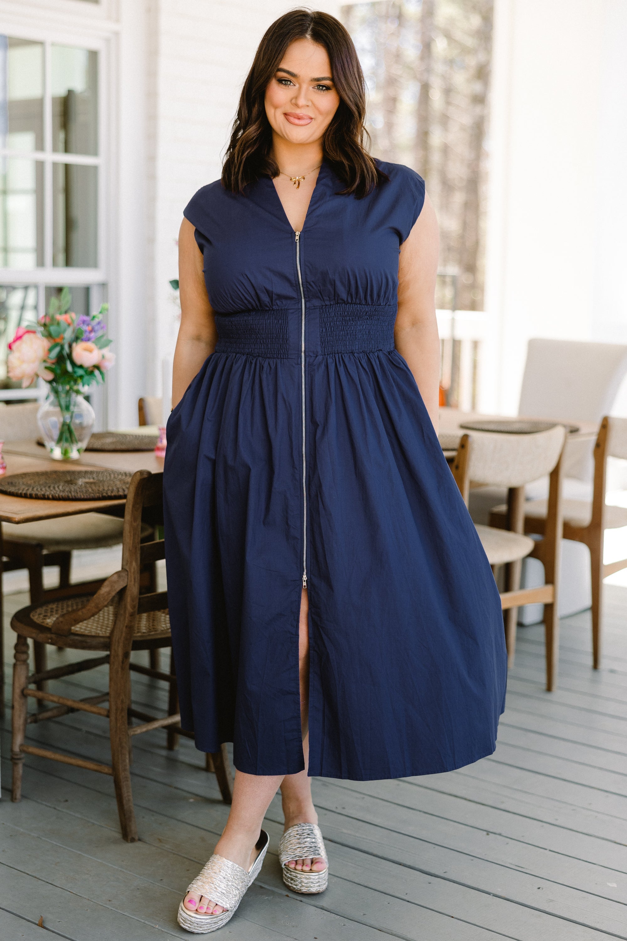Late Night Skies Dress, Navy