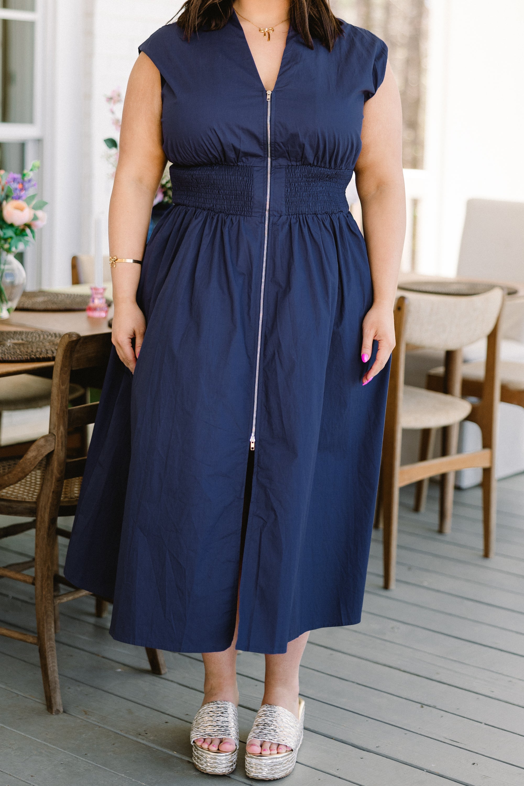 Late Night Skies Dress, Navy