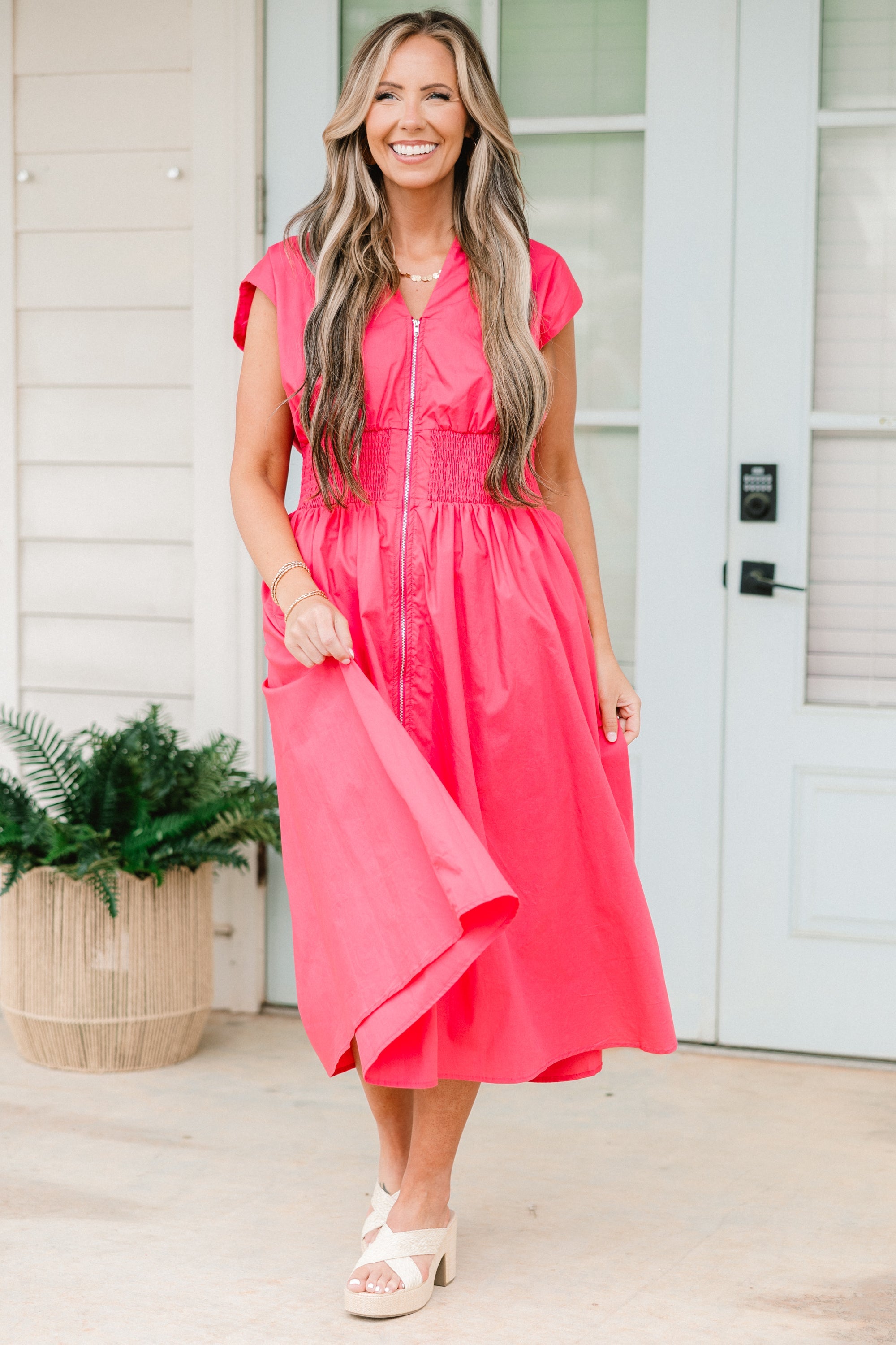 Late Night Skies Dress, Pink