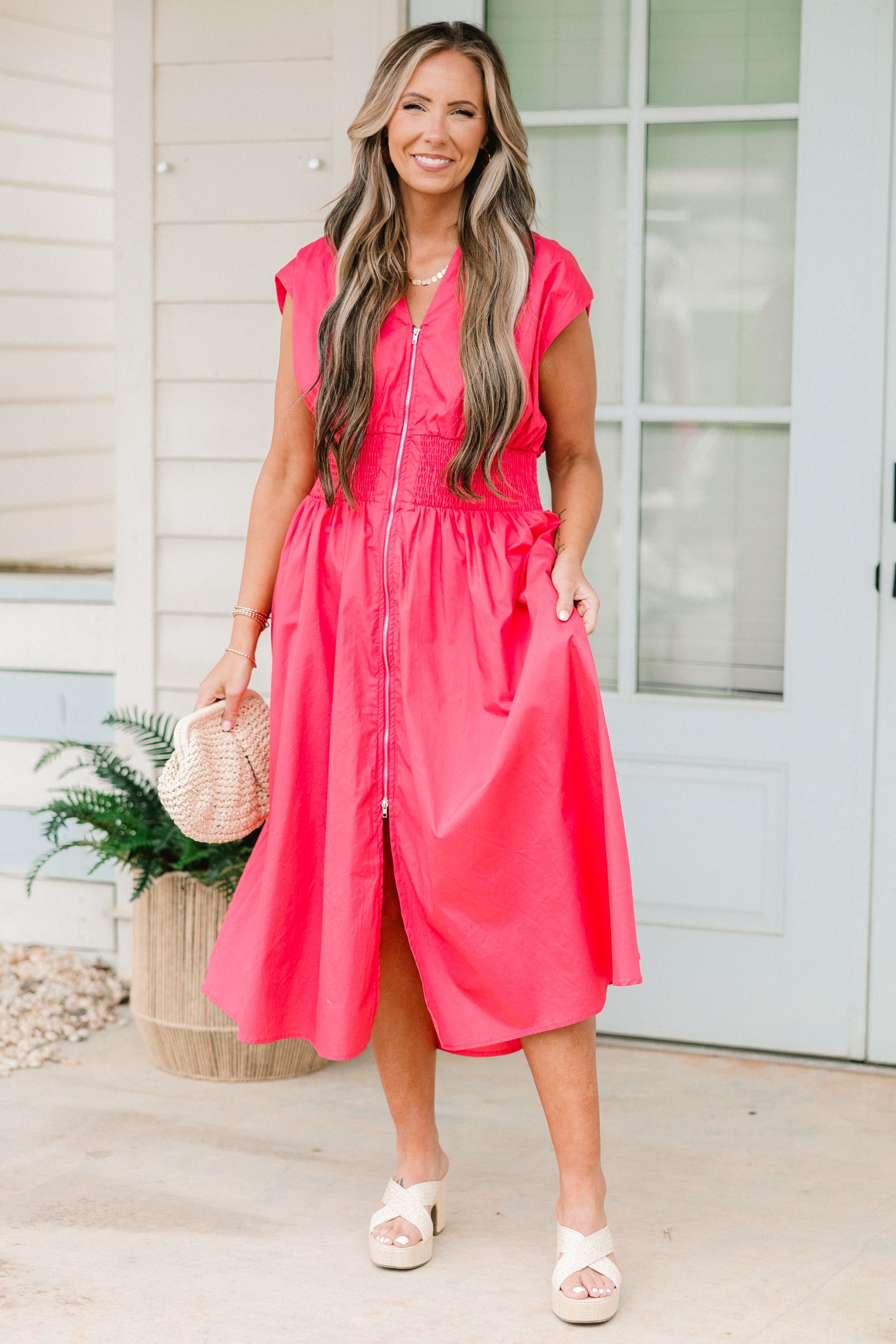 Late Night Skies Dress, Pink