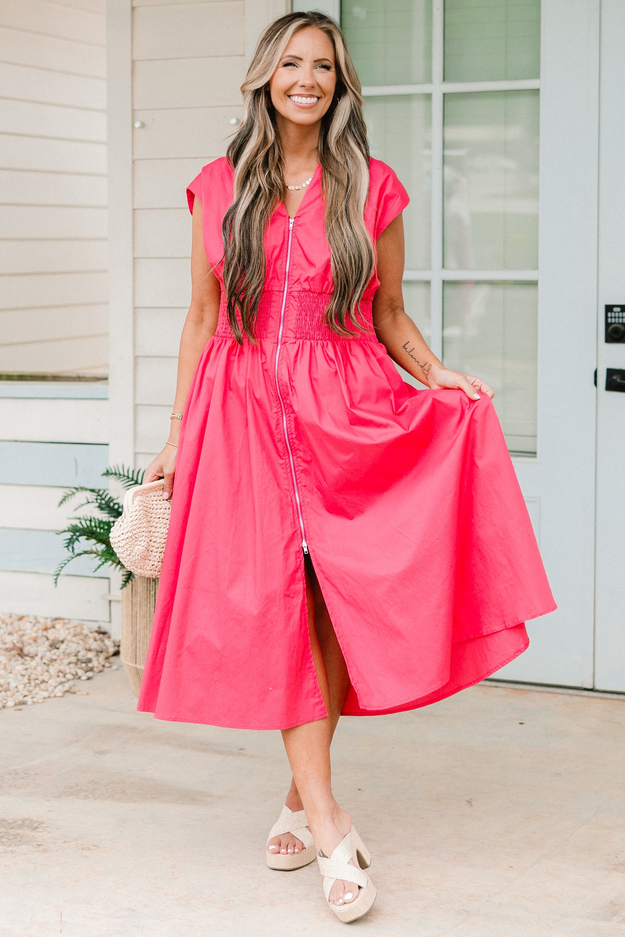 Late Night Skies Dress, Pink