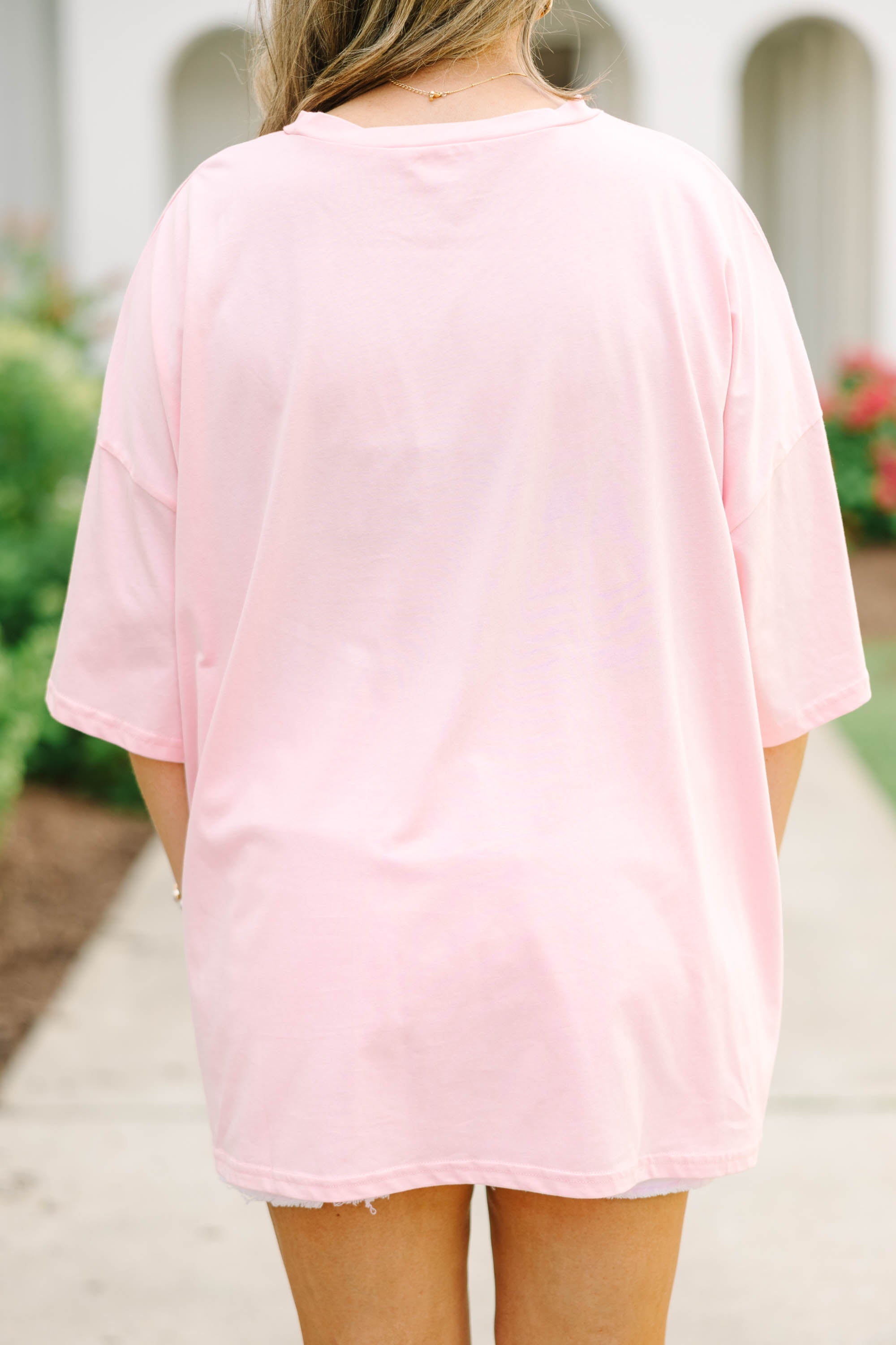 Later Gator Boyfriend Tee, Dusty Pink