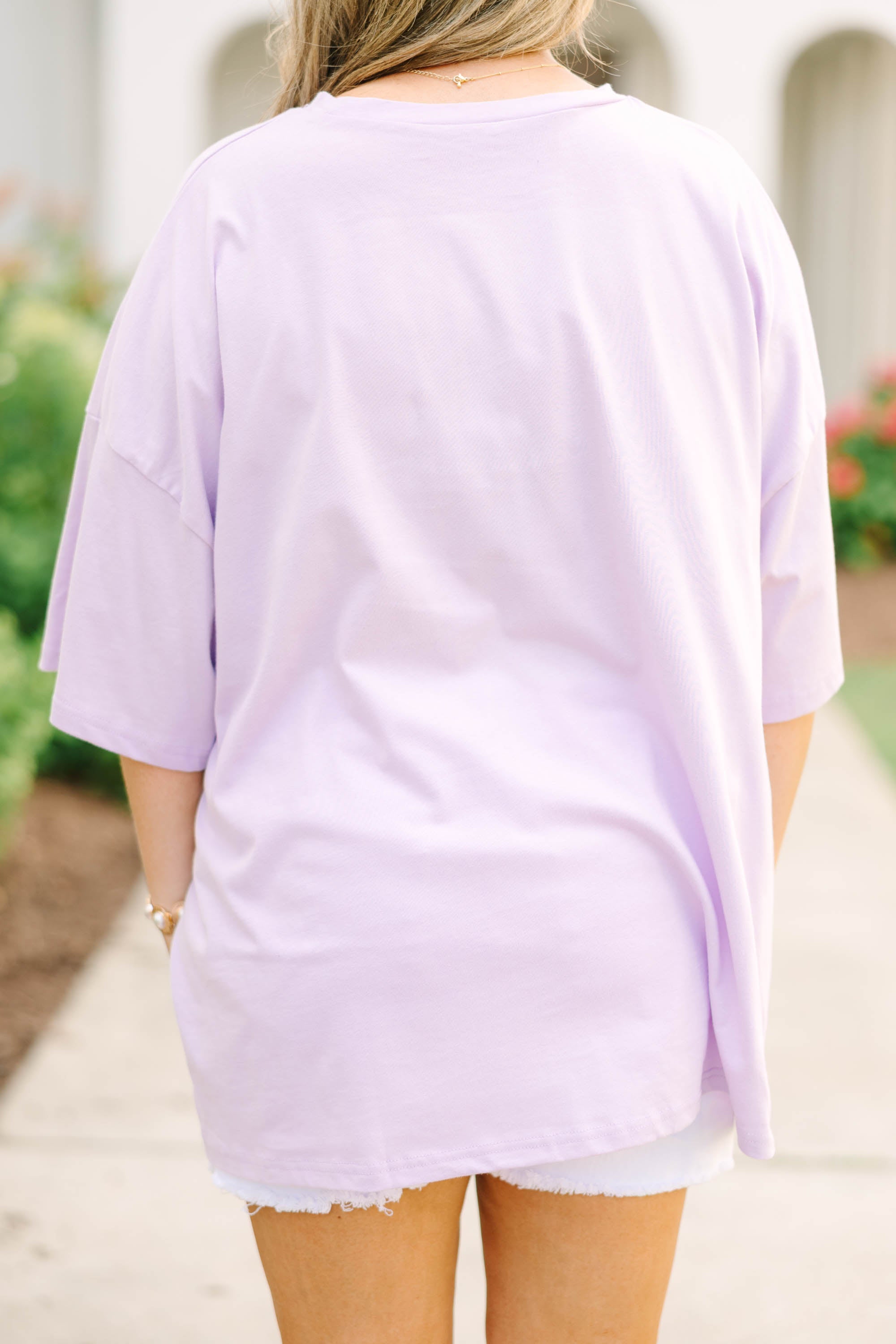 Later Gator Boyfriend Tee, Lilac