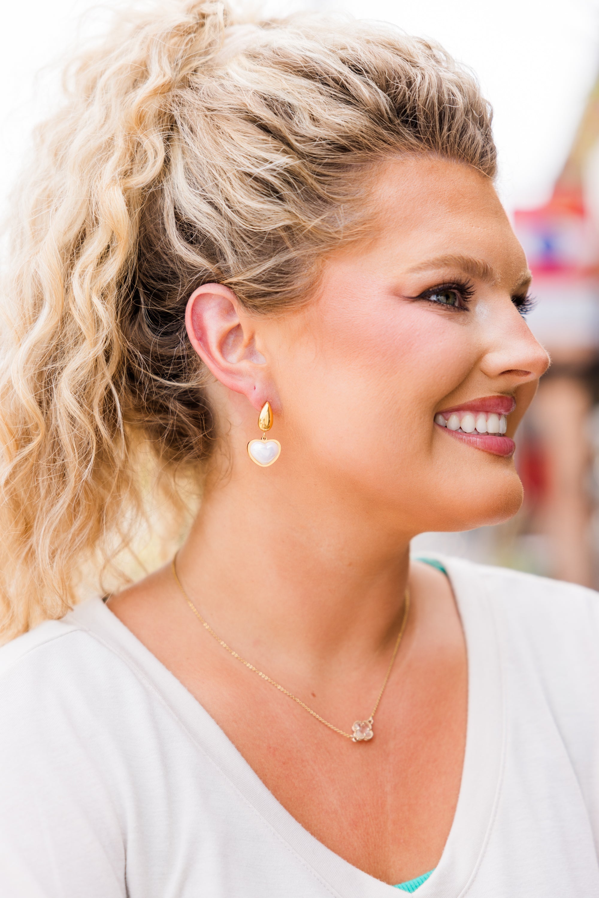 Lauren Kenzie: Uncharted Love Earrings, Pearl