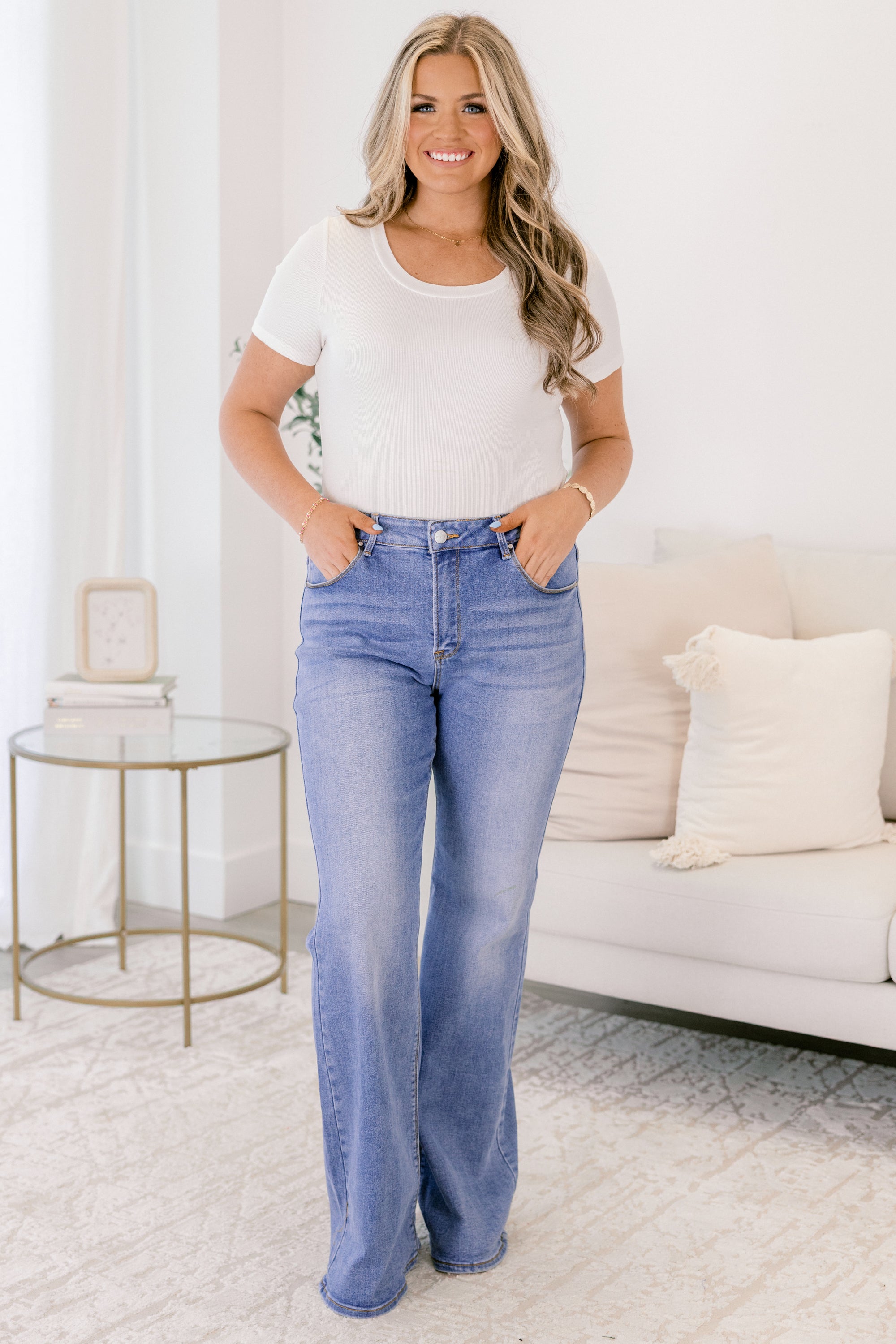 Learn To Fly Jeans, Medium Wash