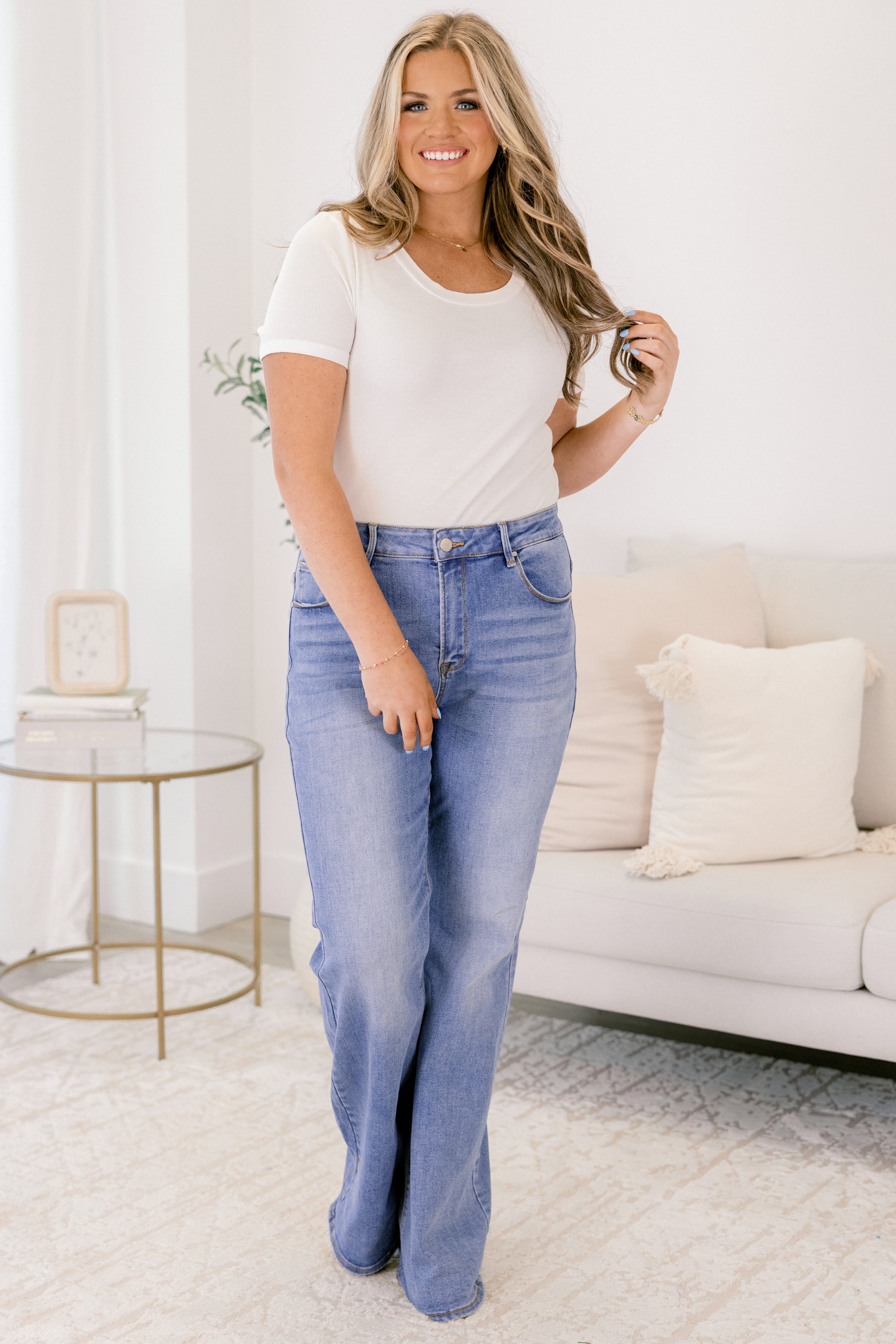 Learn To Fly Jeans, Medium Wash