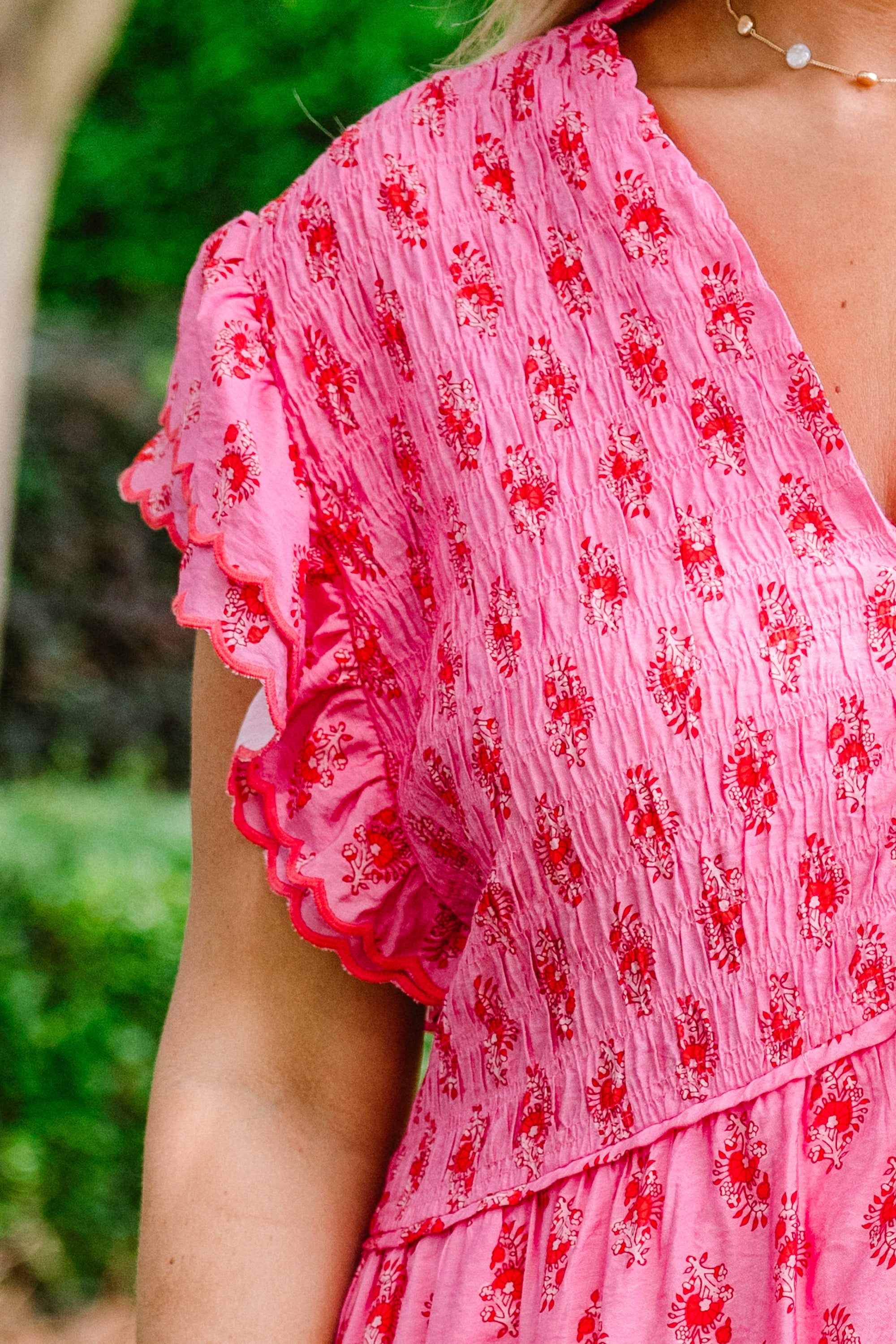 Learning To Grow Dress, Fuchsia