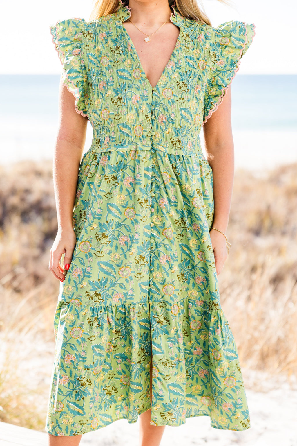 Learning To Grow Dress, Green