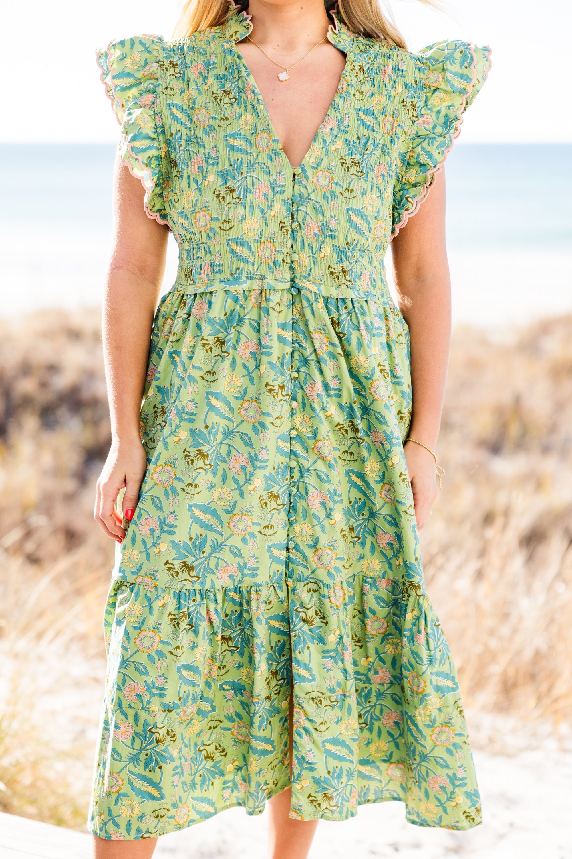 Learning To Grow Dress, Green