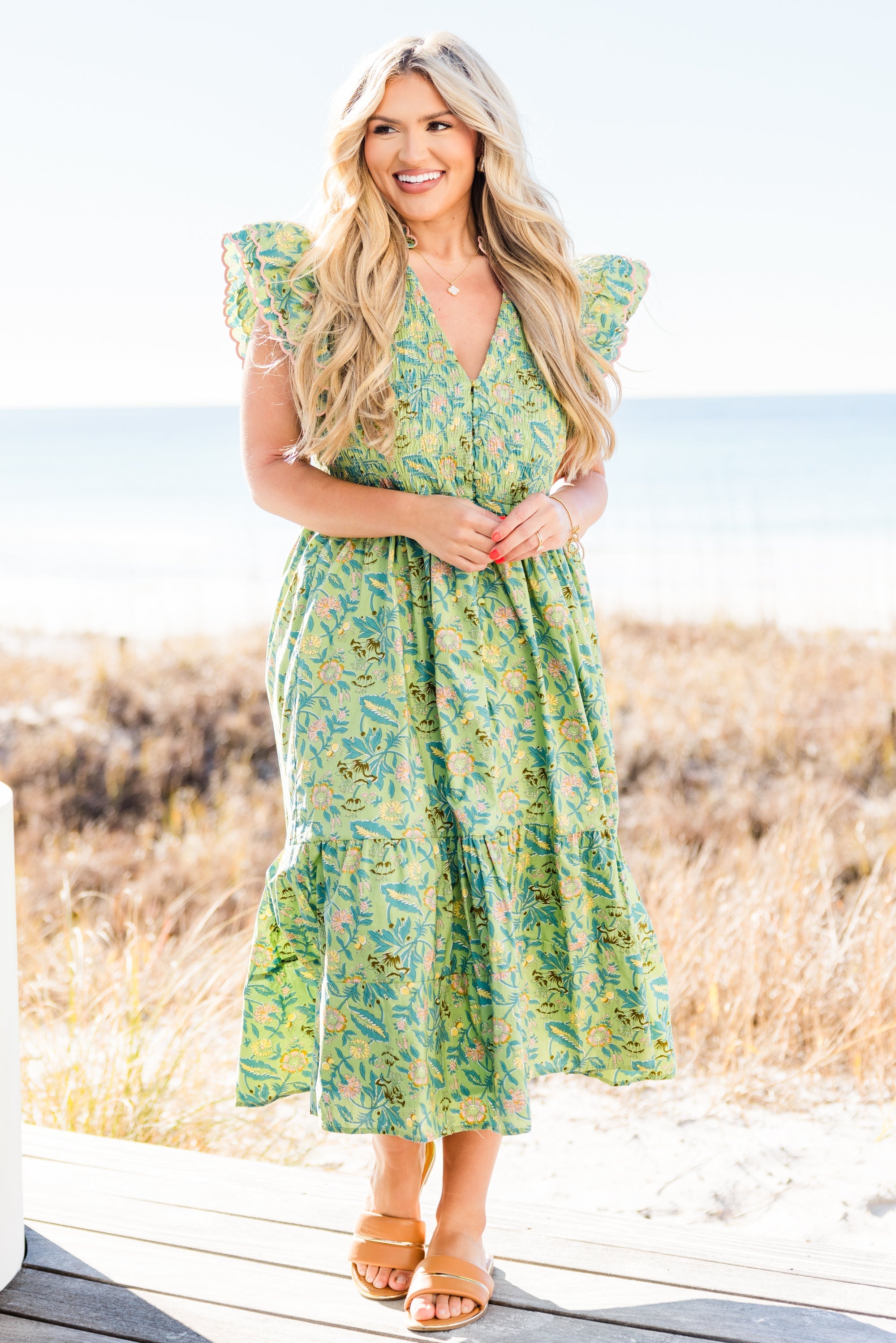 Learning To Grow Dress, Green