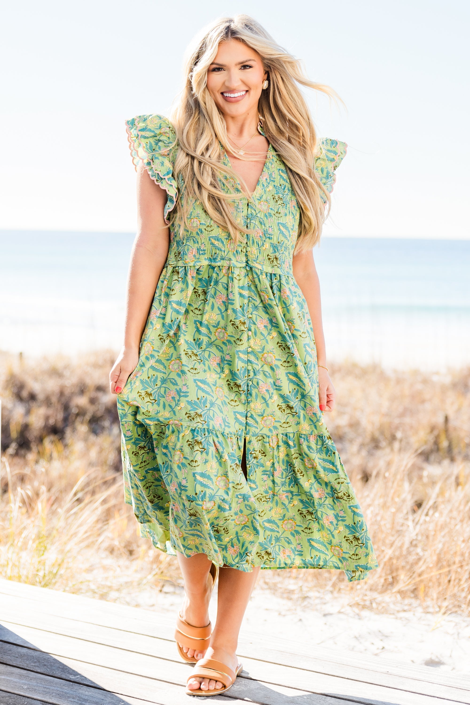 Learning To Grow Dress, Green
