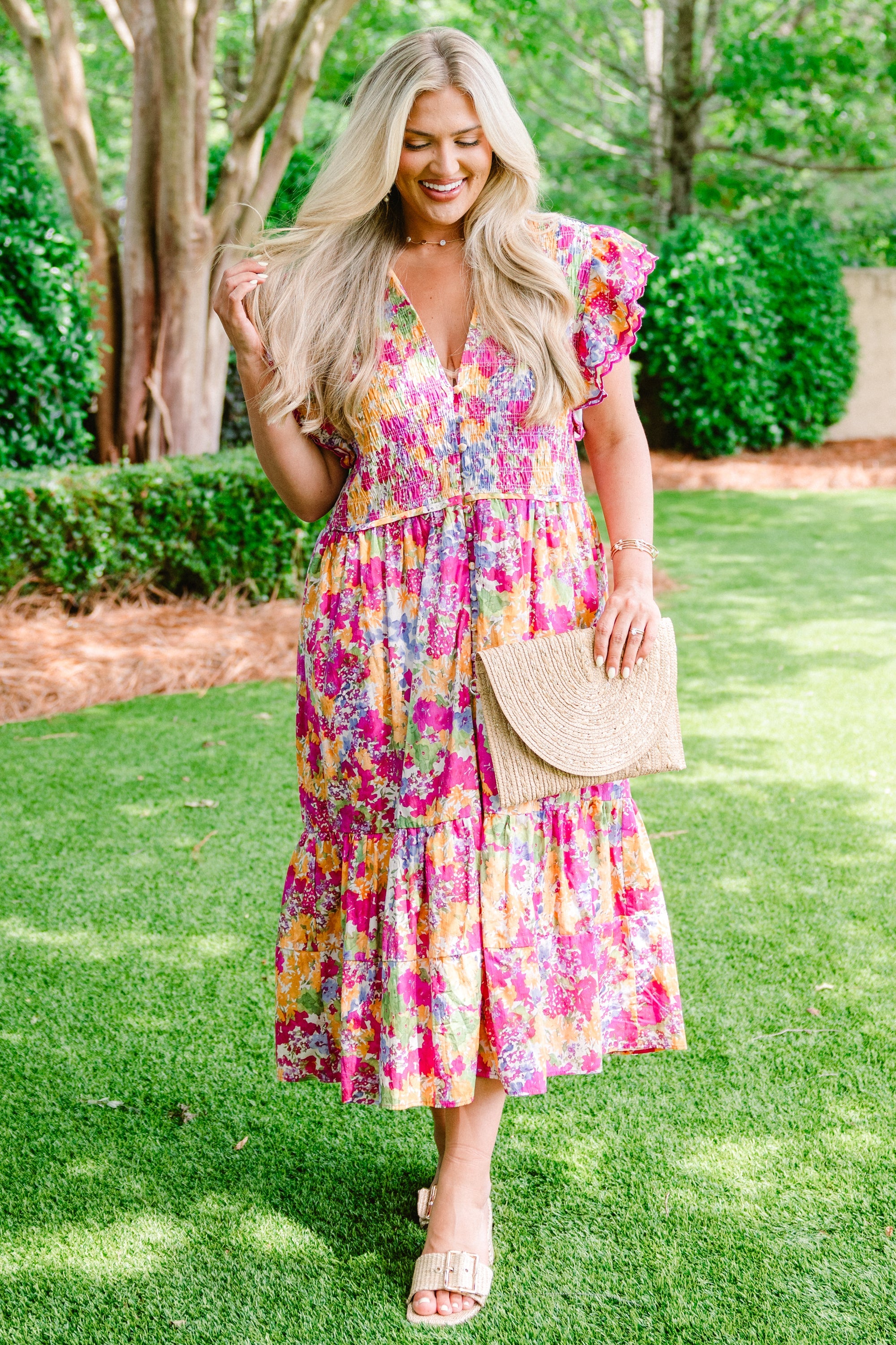 Learning To Grow Dress, Pink