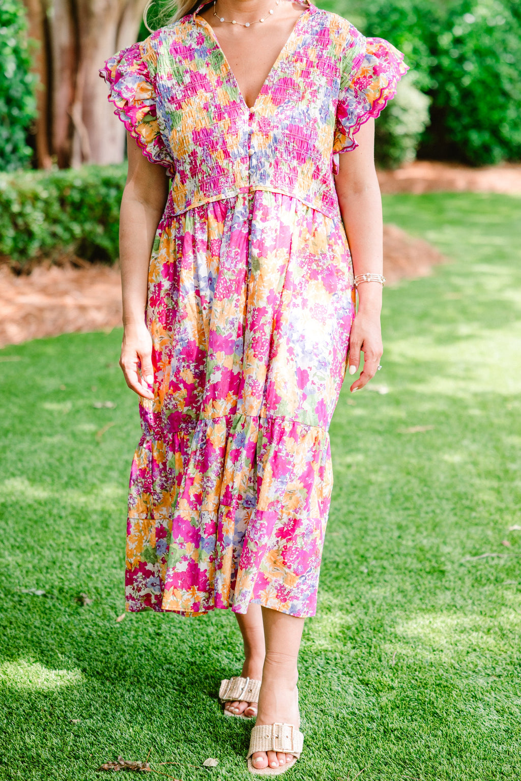 Learning To Grow Dress, Pink