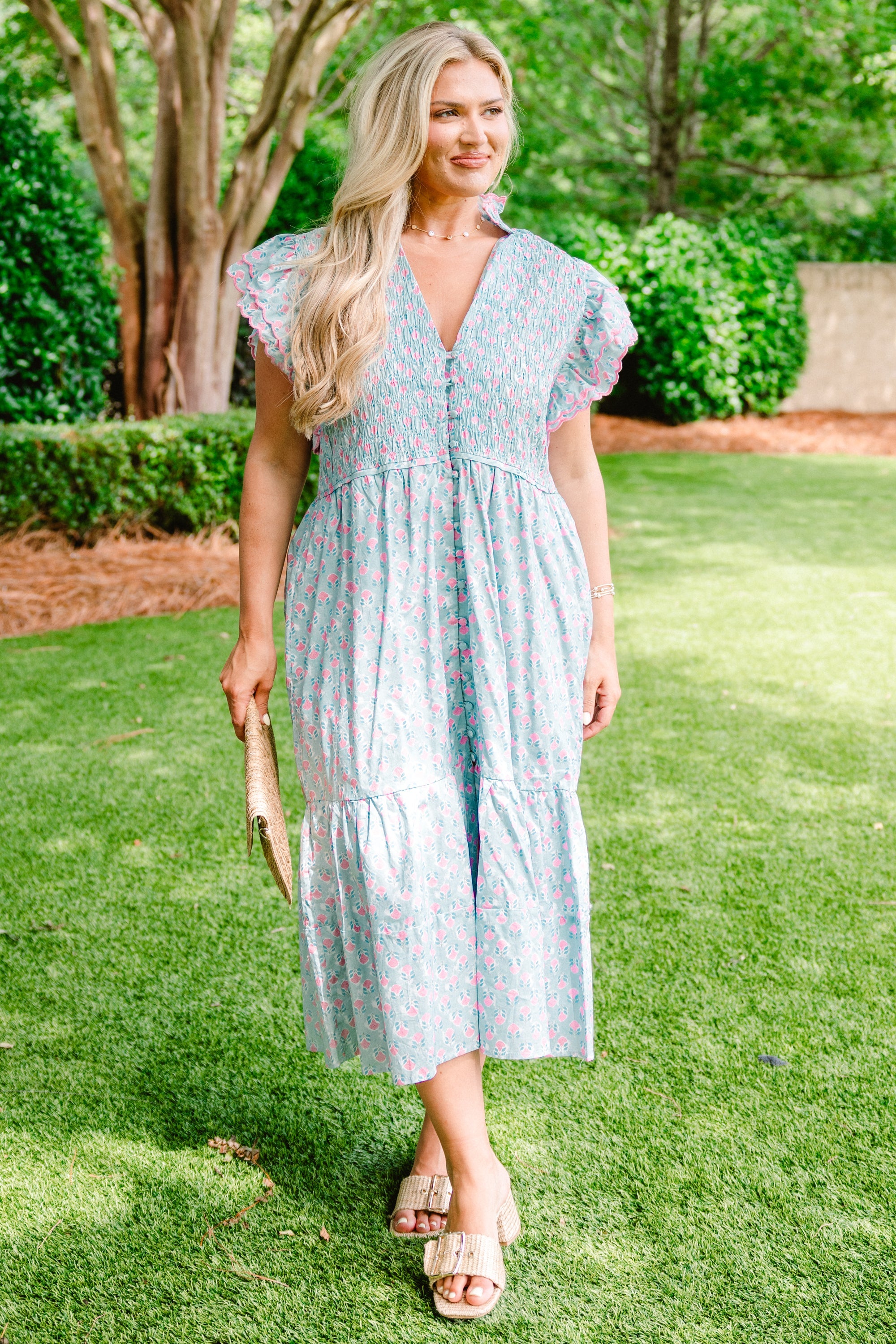 Learning To Grow Dress, Sky Blue