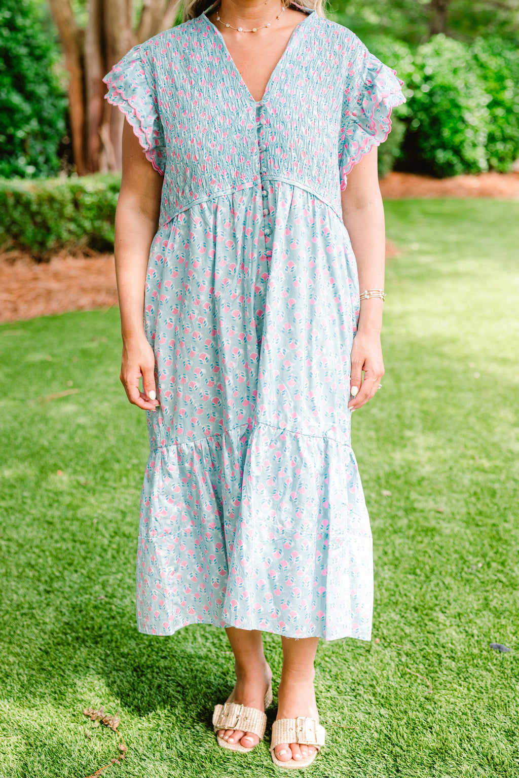 Learning To Grow Dress, Sky Blue