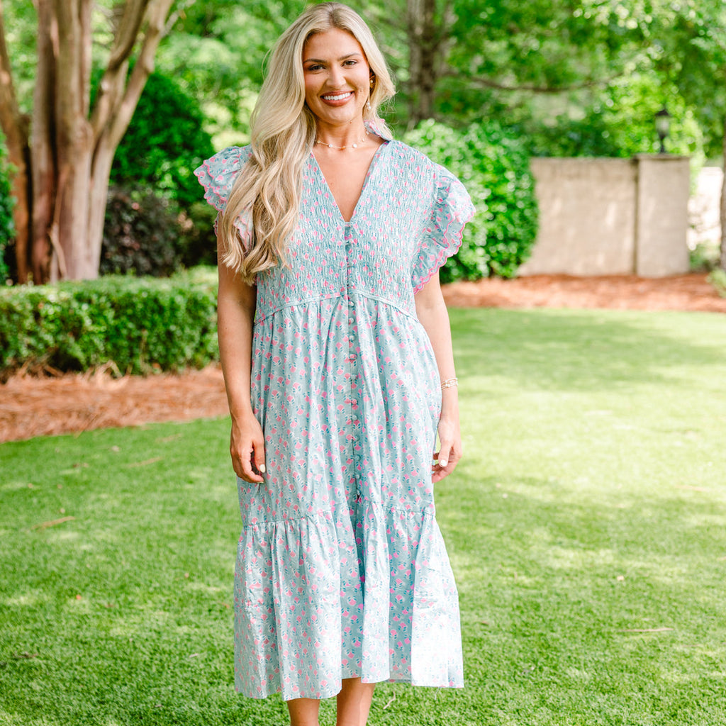 Learning To Grow Dress, Sky Blue