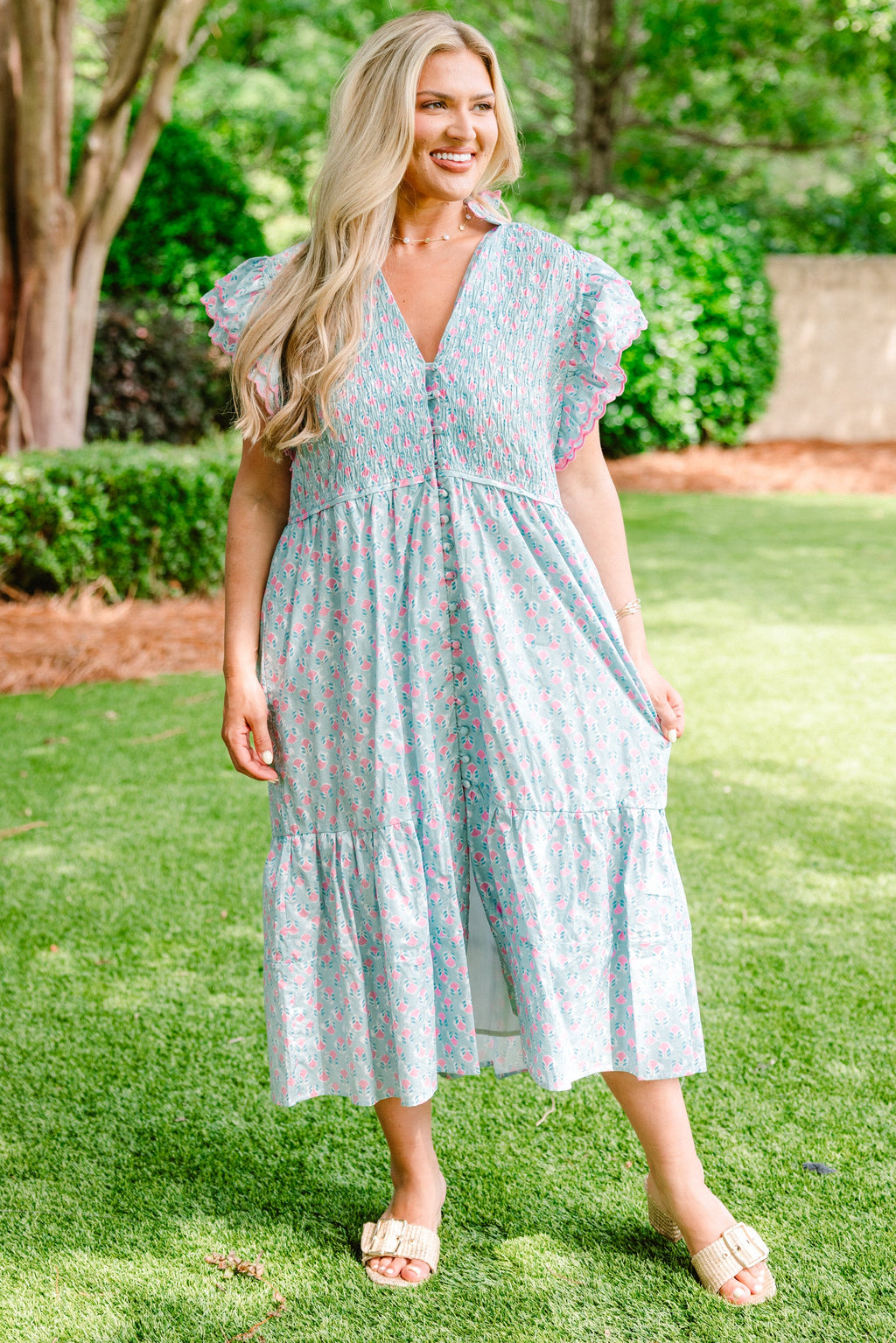 Learning To Grow Dress, Sky Blue