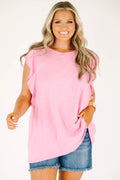Leave Your Lover Top, Light Pink
