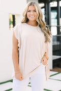 Leave Your Lover Top, Taupe