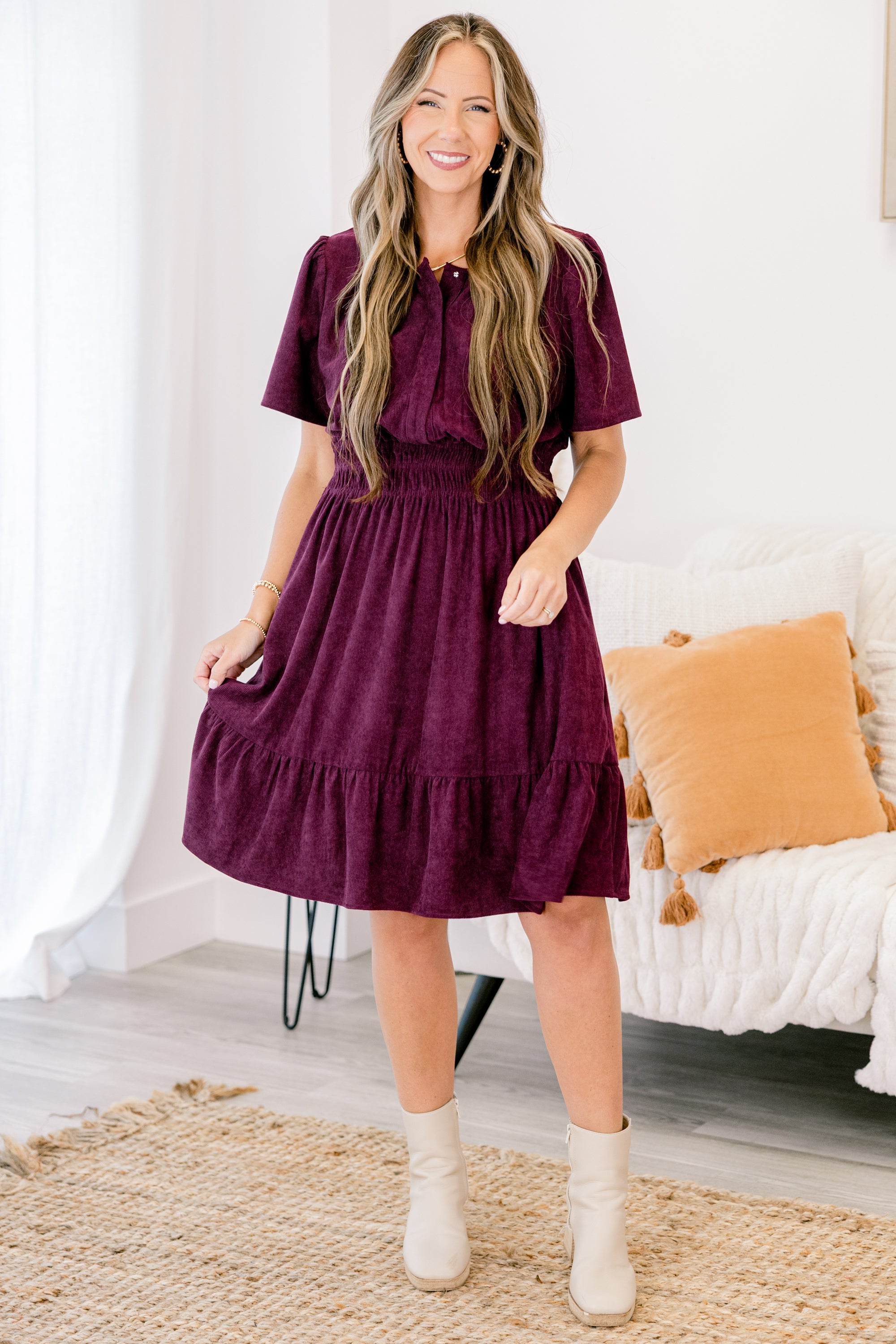 Leaves Changing Dress, Plum
