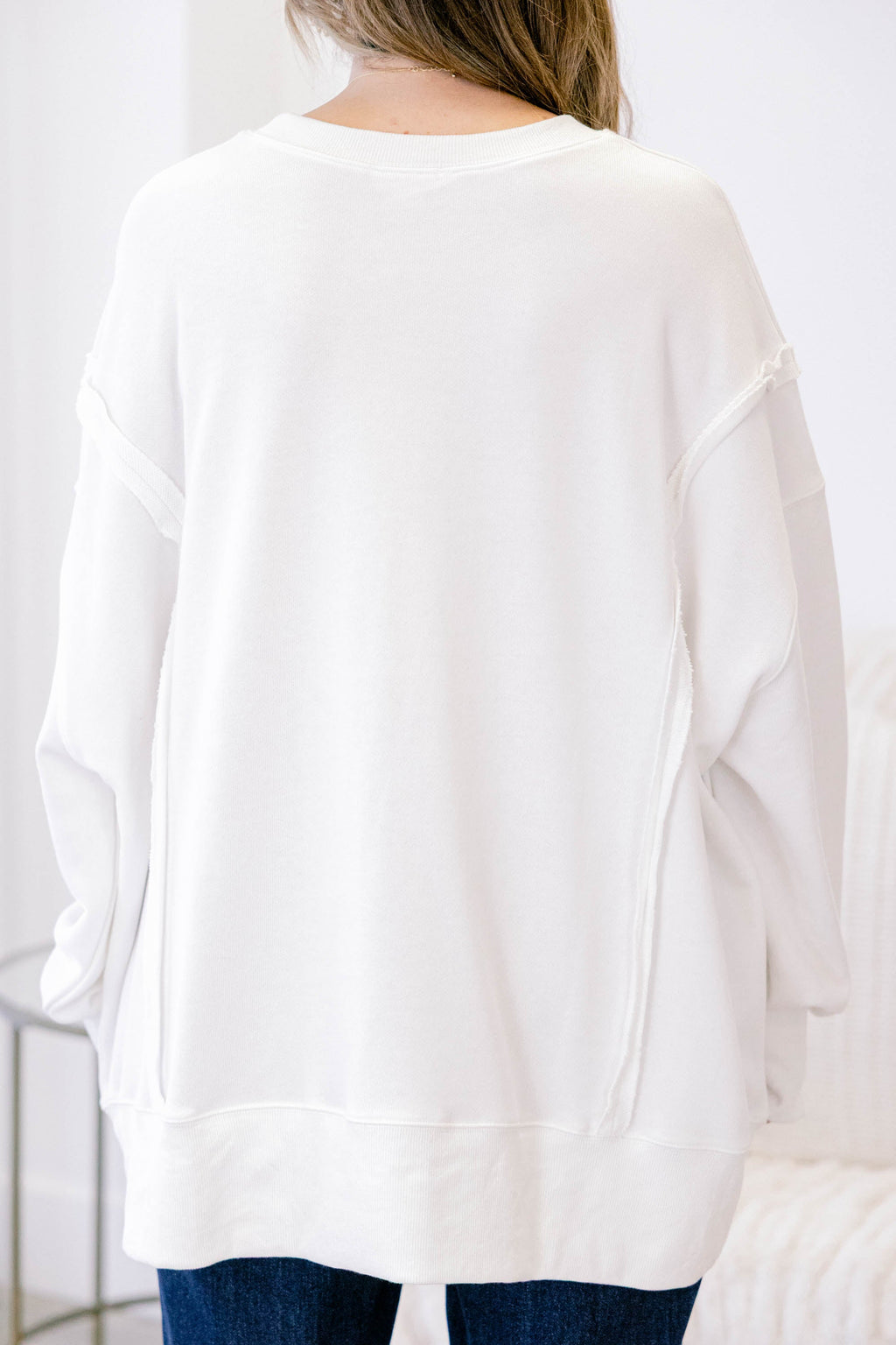 Leopard Girl Comfy Crew, Ivory