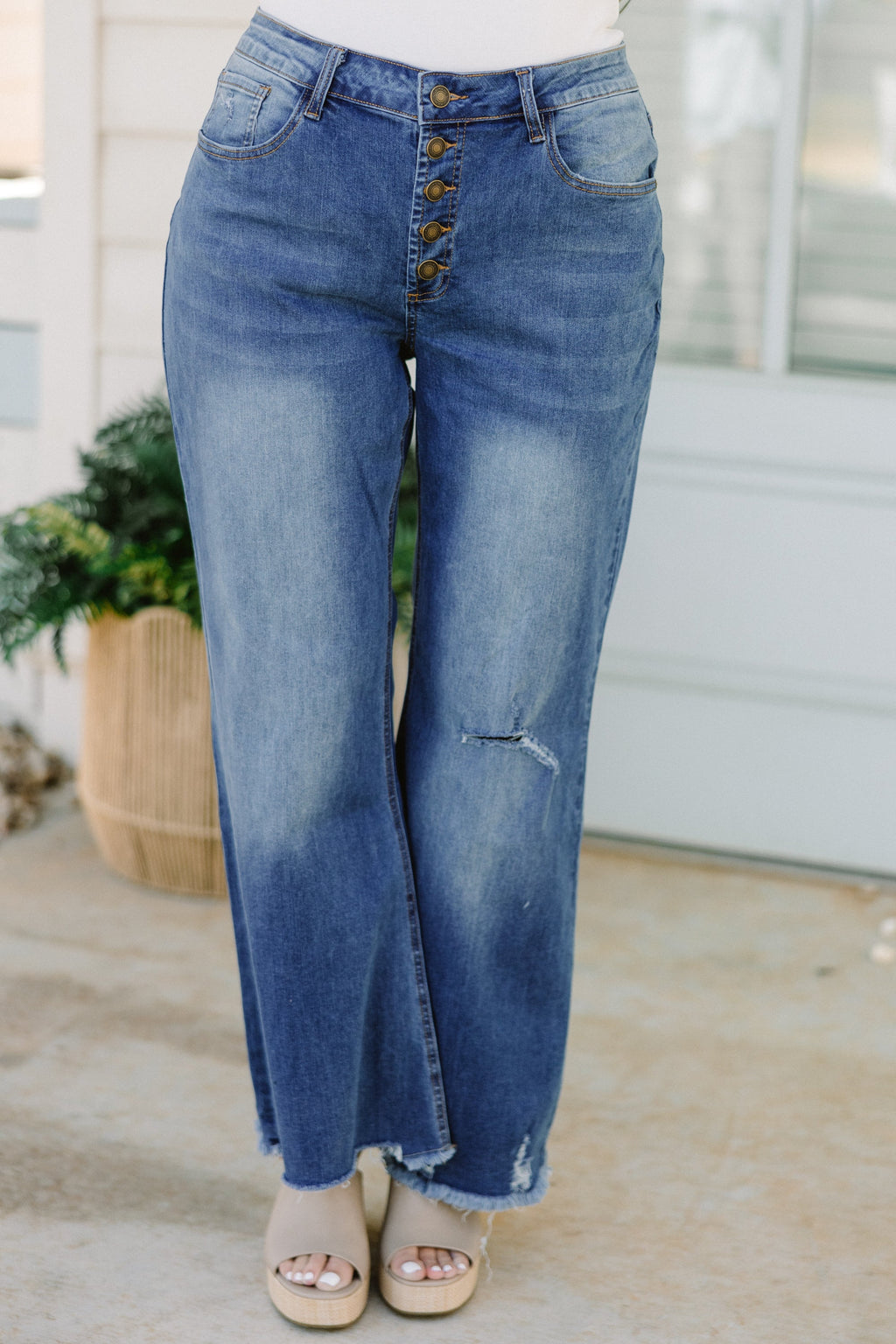 Let It All Go Bootcut Jeans, Medium Wash