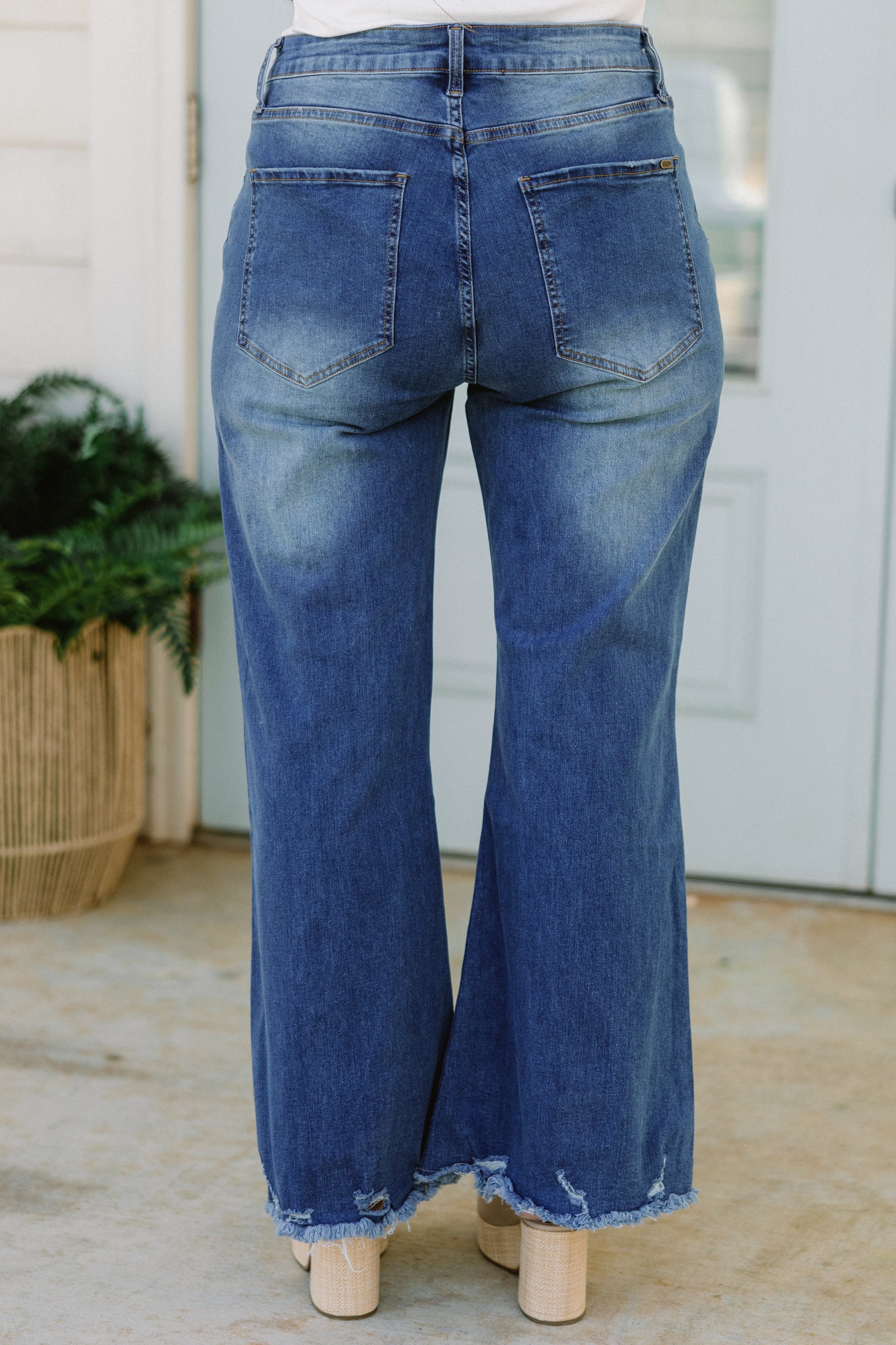 Let It All Go Bootcut Jeans, Medium Wash