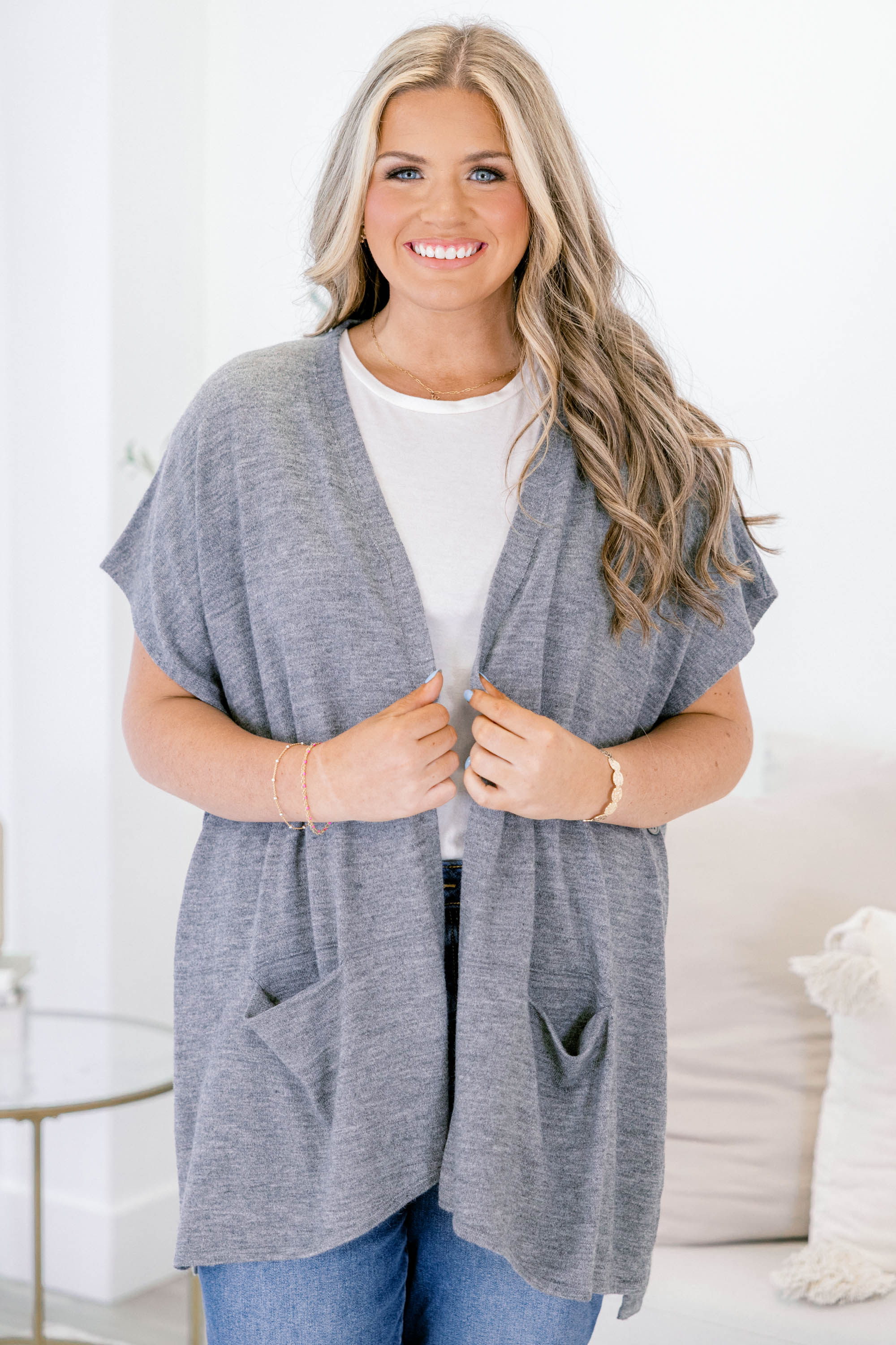 Let It Be Cardigan, Grey