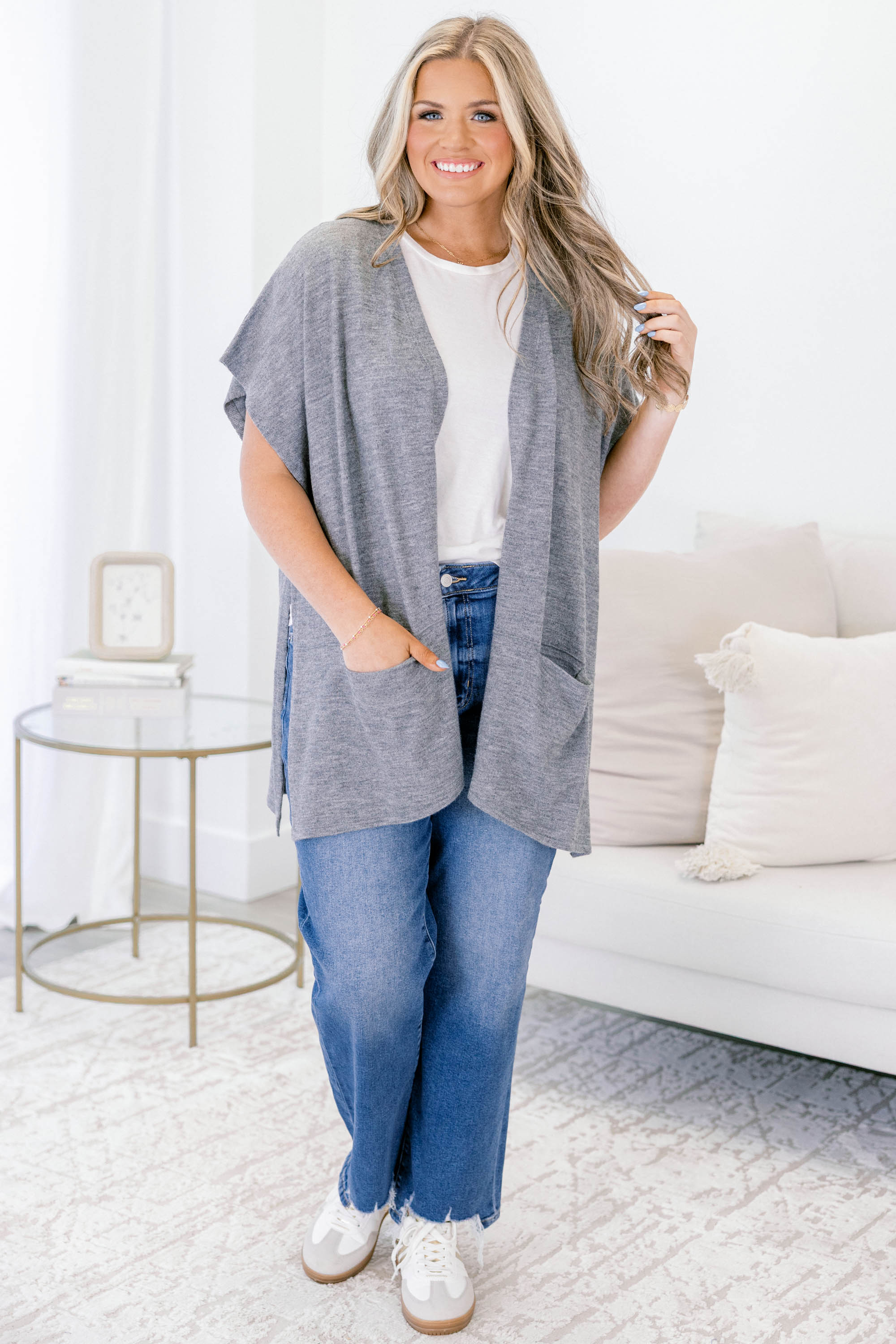 Let It Be Cardigan, Grey