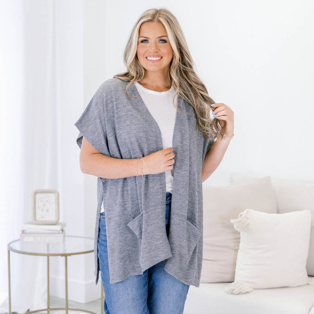 Let It Be Cardigan, Grey