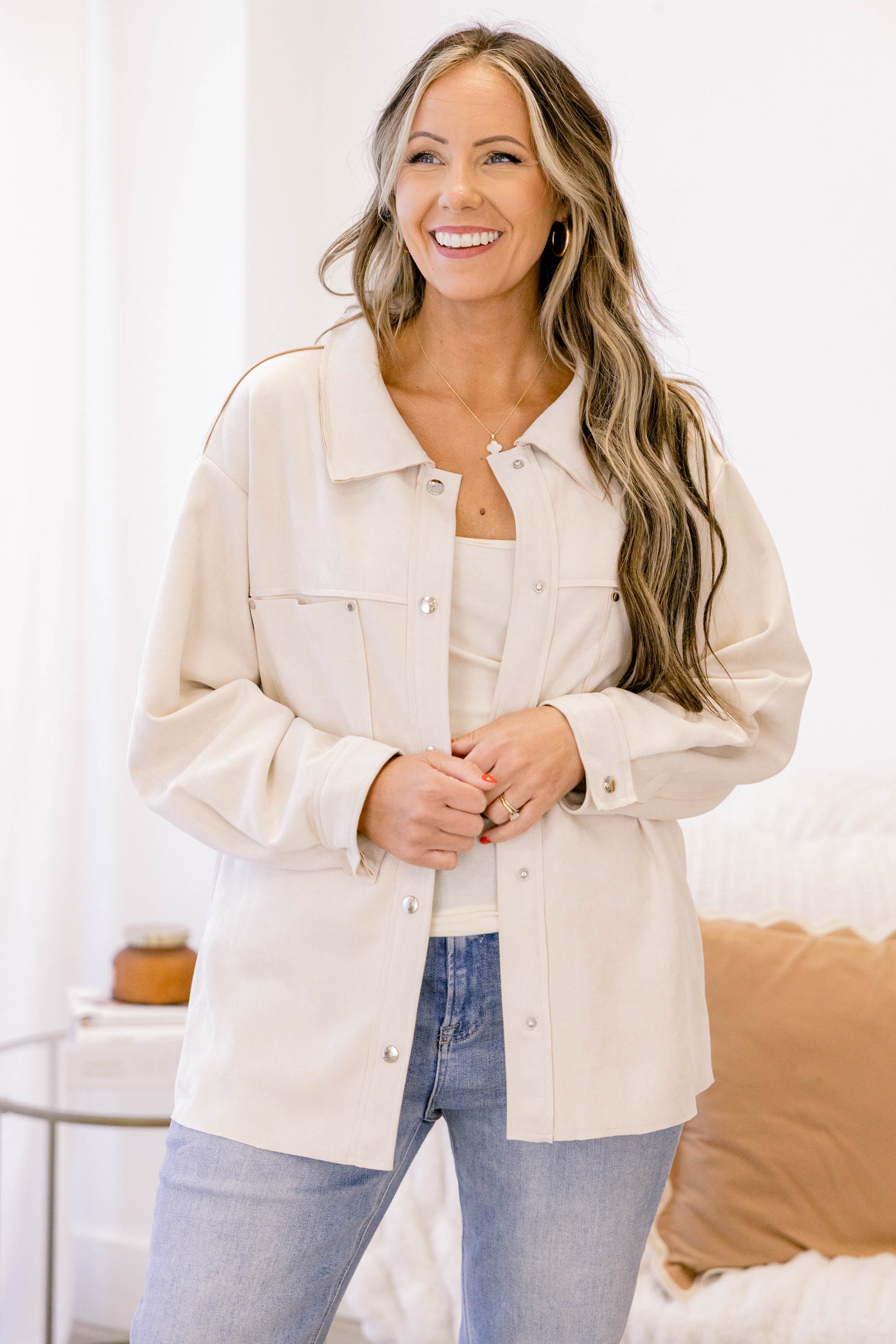 Let It Sink In Jacket, White