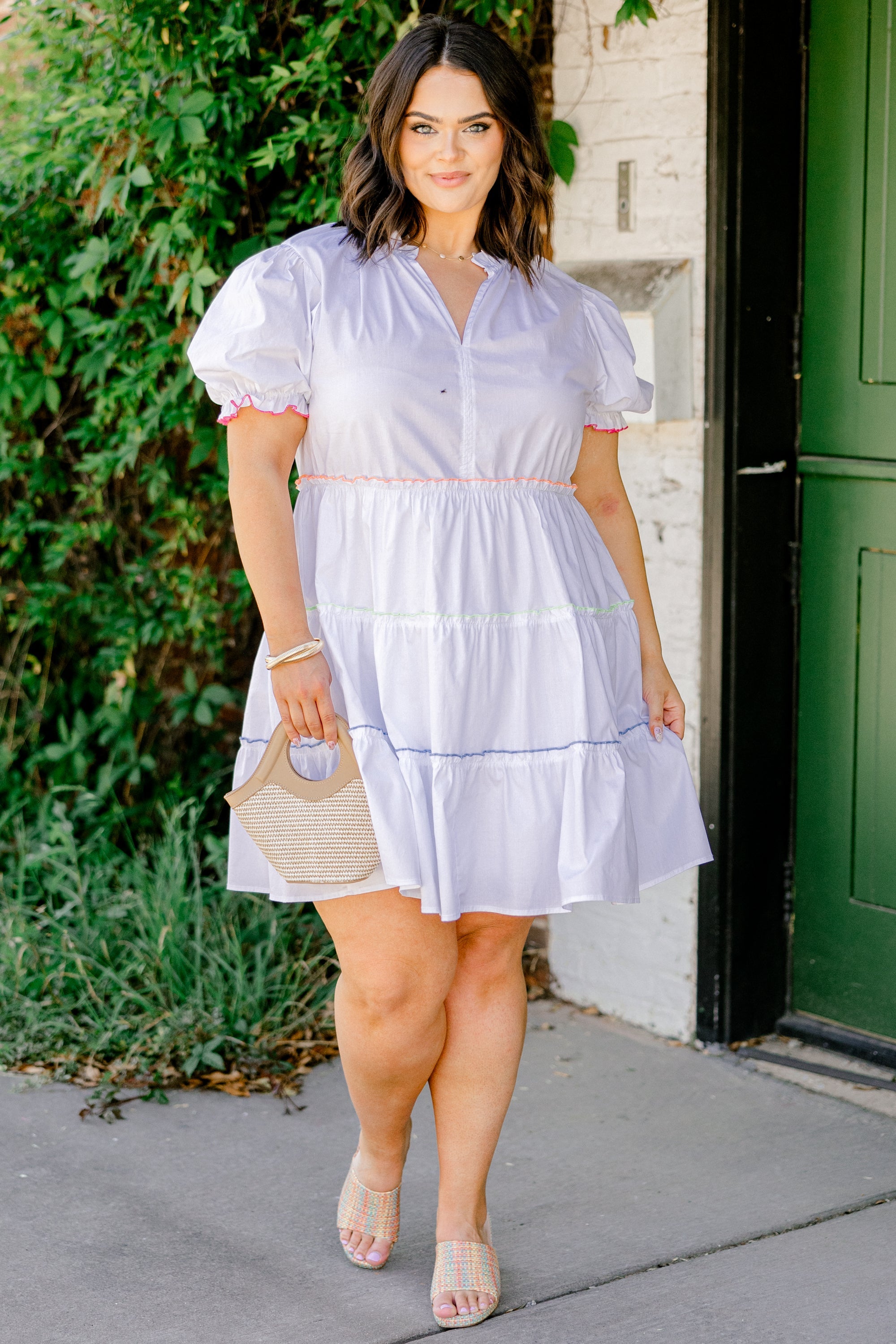 Let Me Know Dress, White