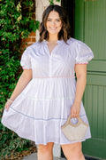 Let Me Know Dress, White