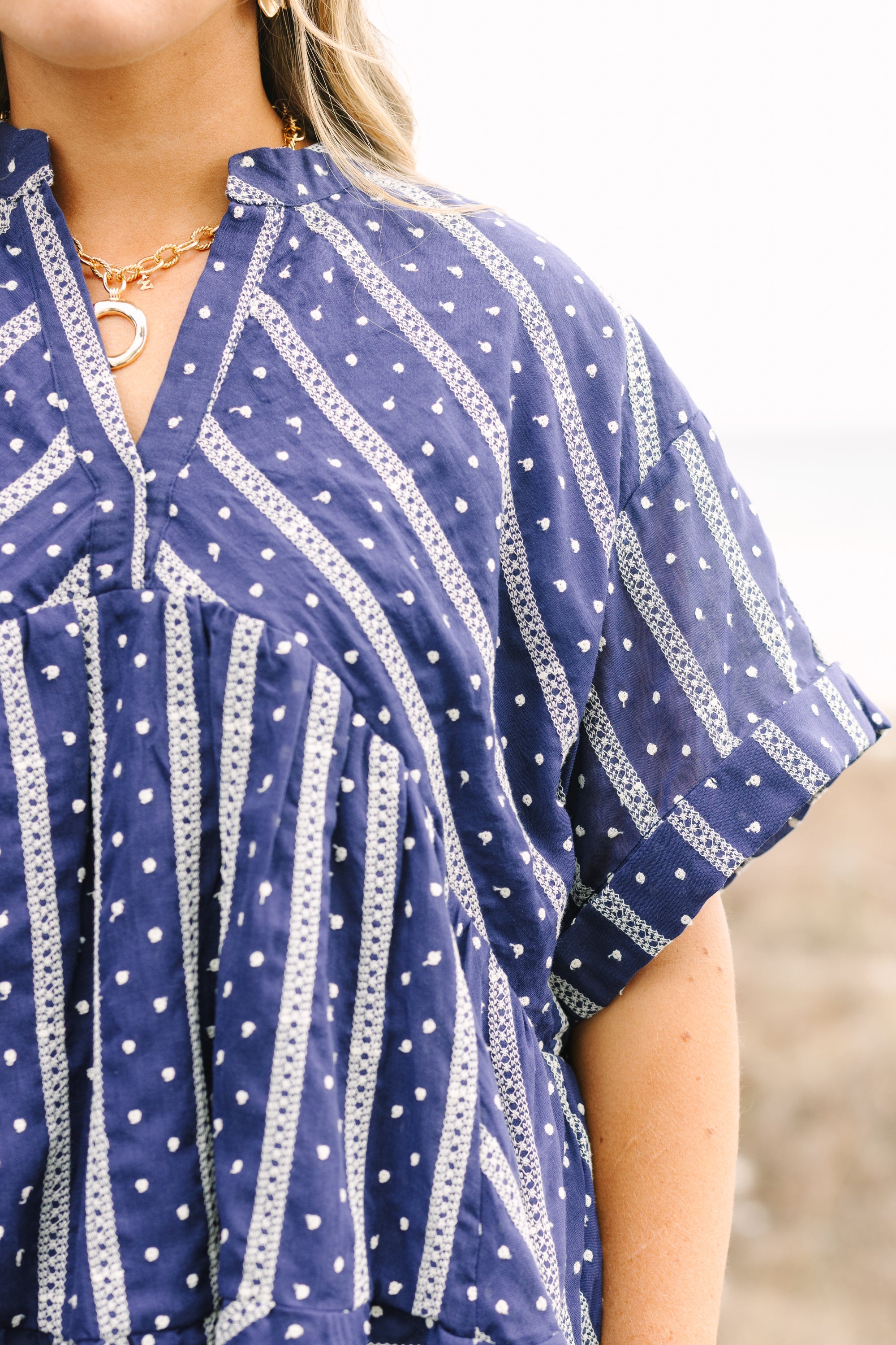 Let Me Travel Around Top, Navy