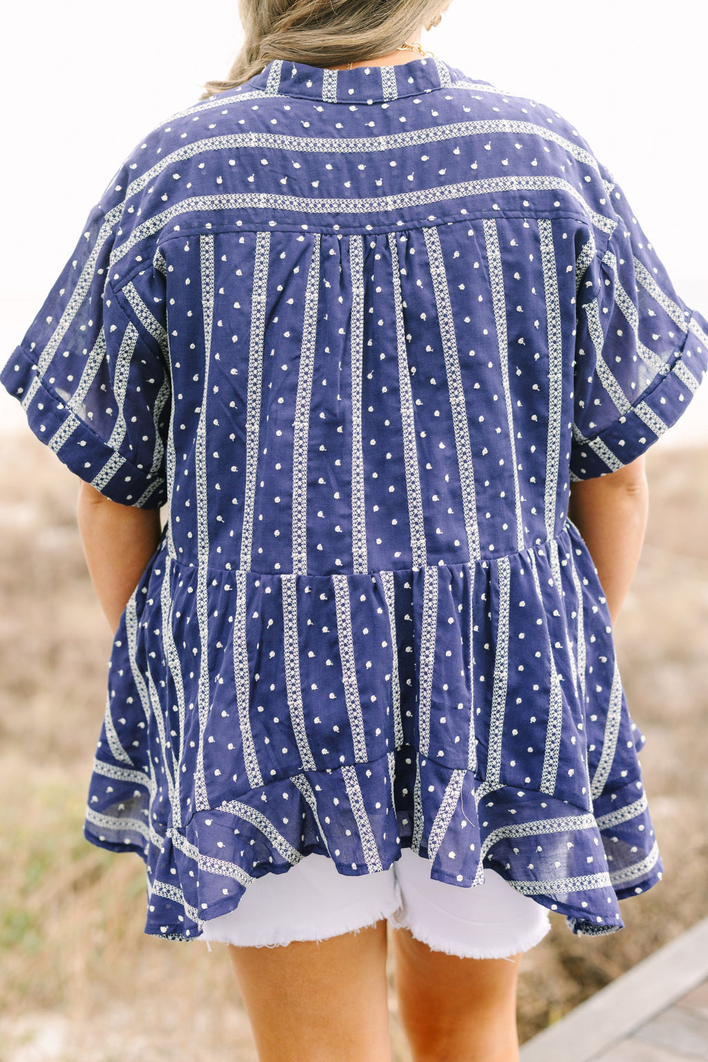 Let Me Travel Around Top, Navy