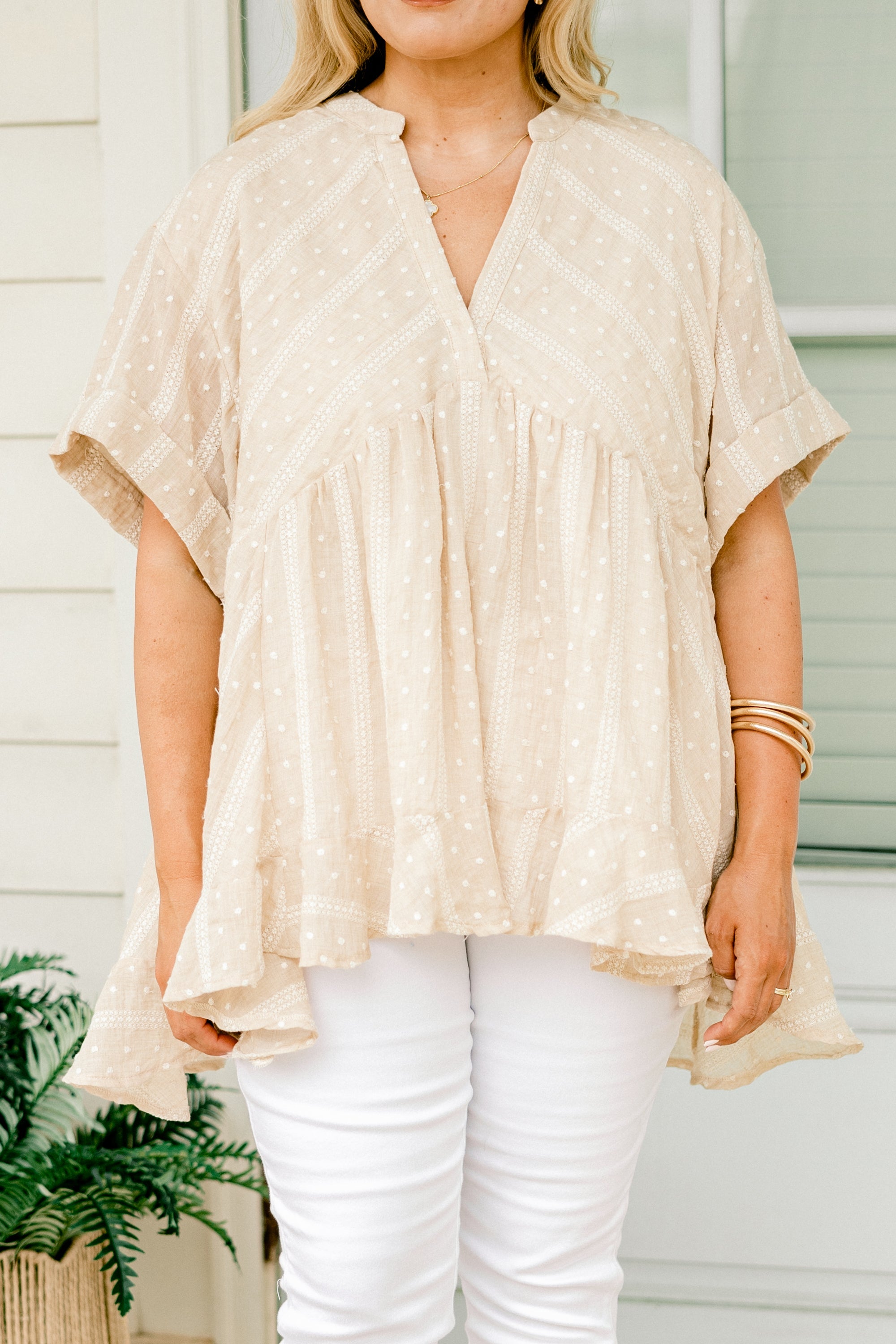 Let Me Travel Around Top, Taupe