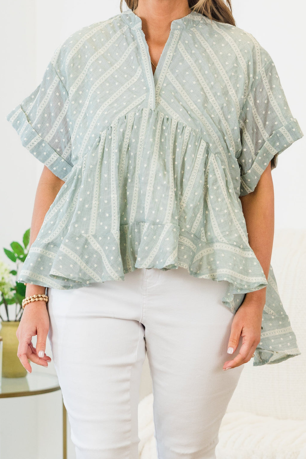 Let Me Travel Around Top, Teal